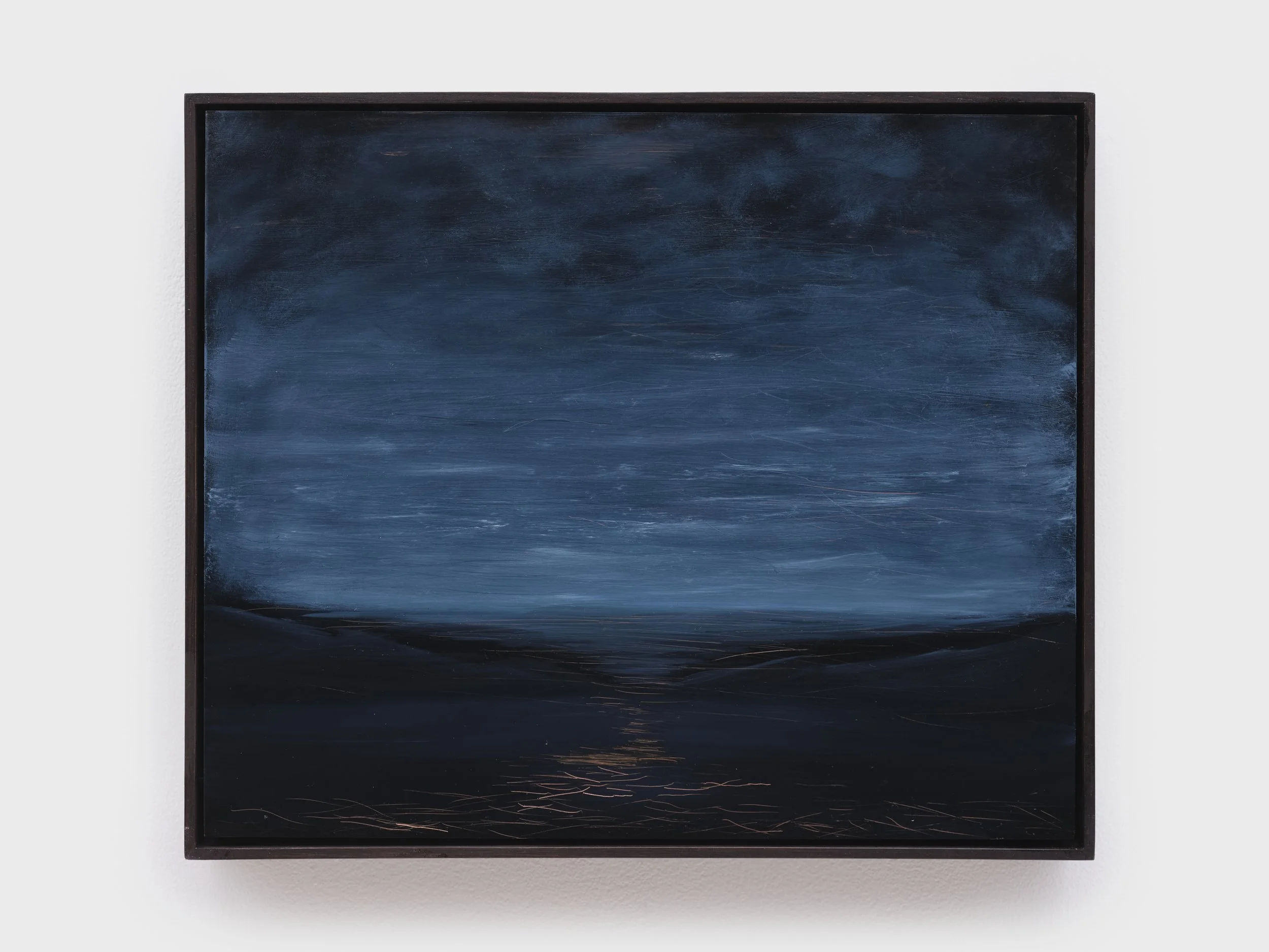 "Brume," 2026, Oil paint on copper, 9 3/4 x 11 3/4 in 