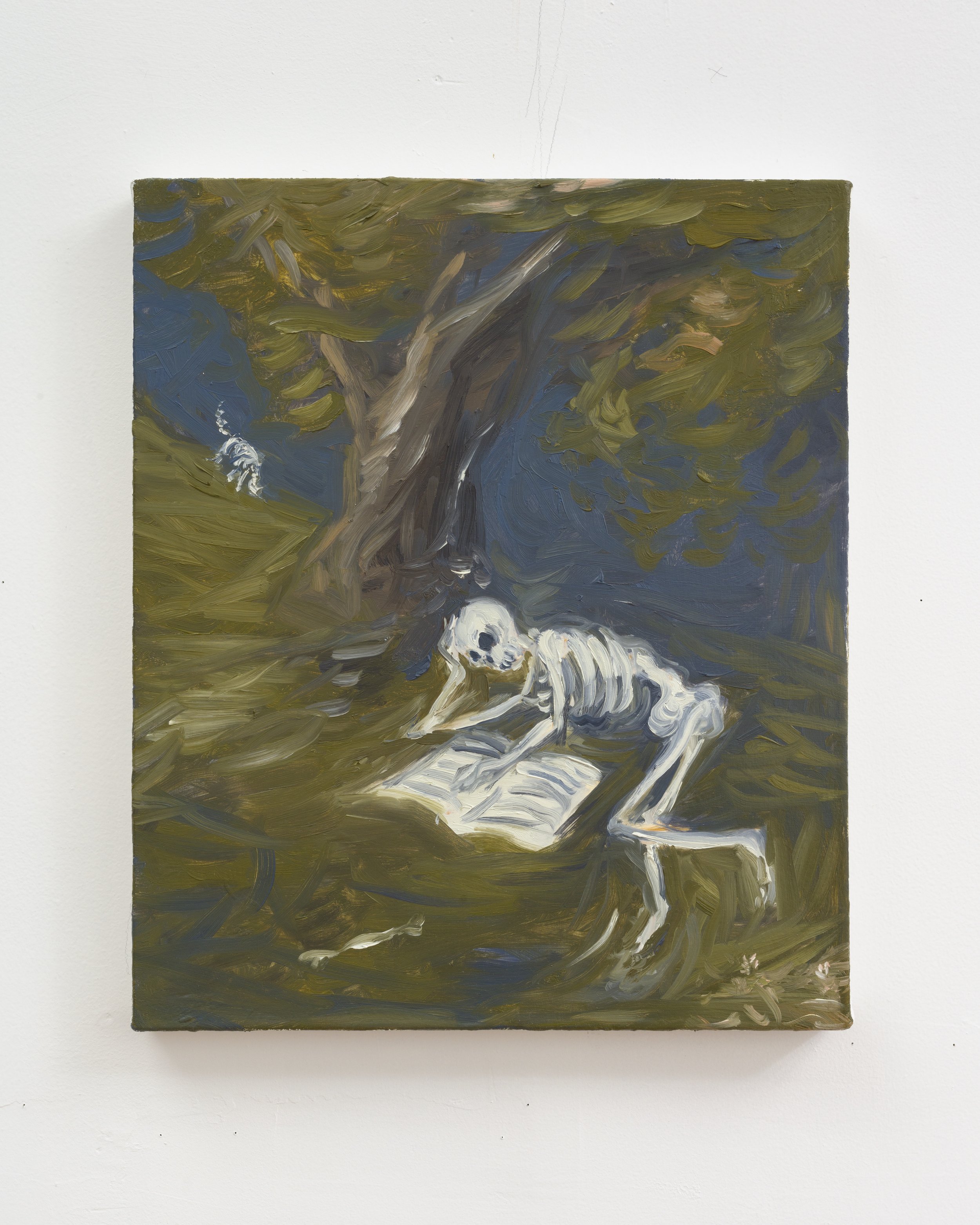 "Night Read", 2023 Oil on canvas 16 x 19 inches
