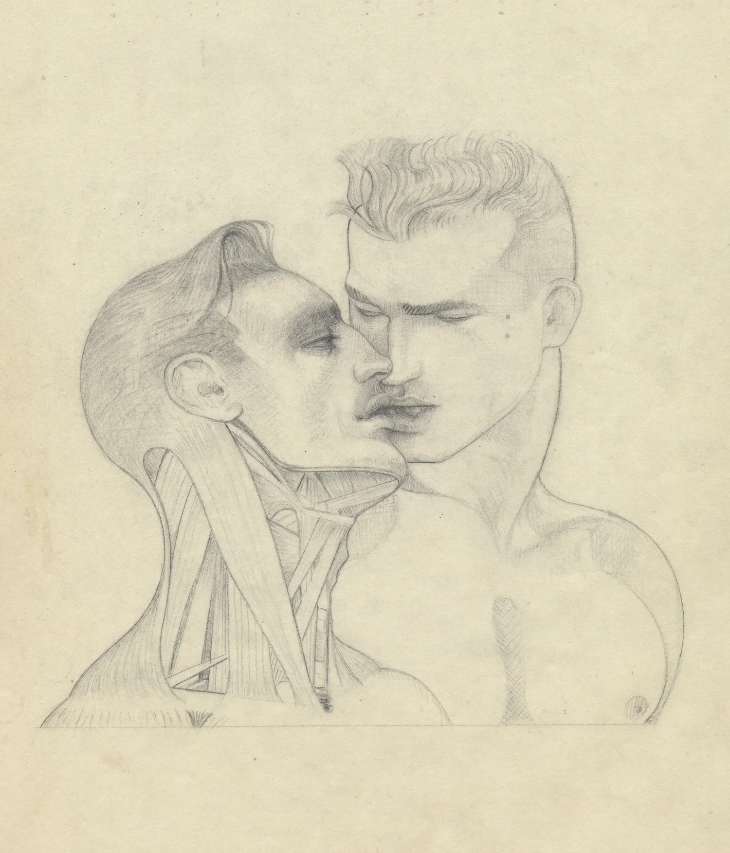 "Hard Kiss", 1985 Graphite on vellum
