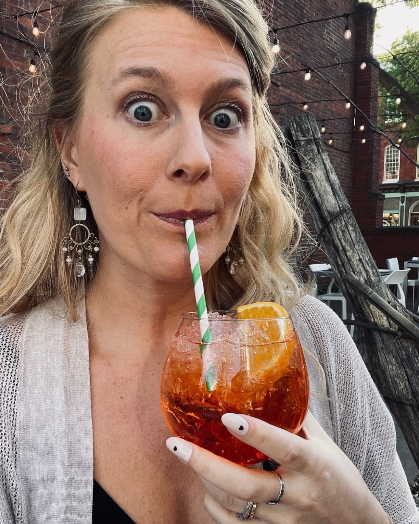 Had a great weekend up in Frederick but tragically forgot to get a photo with @byjennihowell so here&rsquo;s a wide-eyed, aperol spritz sipping photo of me all by my lonesome 🥂🍊 it was great having a few days just to celebrate with family, eat good