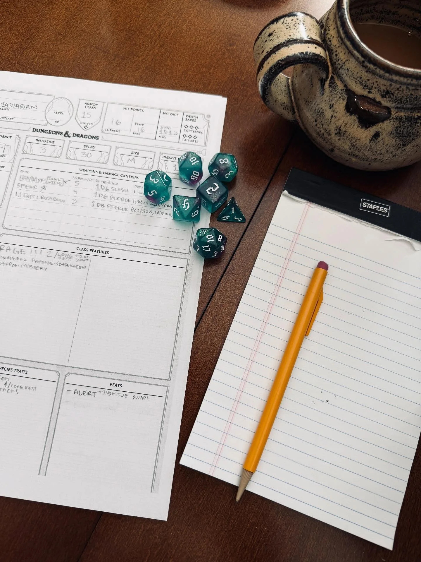 Played a dnd one-shot for the first time yesterday and it was a blast!! I&rsquo;ve attempted to play virtually before with my partner and some of his friends who play their own campaigns and HATED it with a fiery passion, but turns out that in person