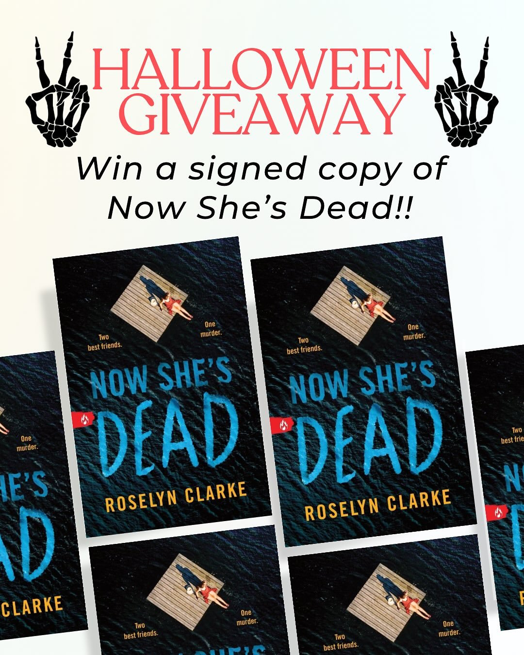 👻IT&rsquo;S SPOOKY SEASONNN👻 which means it&rsquo;s the perfect time for thrillers and horror books 📚 including my debut YA thriller, Now She&rsquo;s Dead from @sourcebooksfire 🌊🌲🪵☠️ so I&rsquo;m running a flash giveaway for one reader to win a