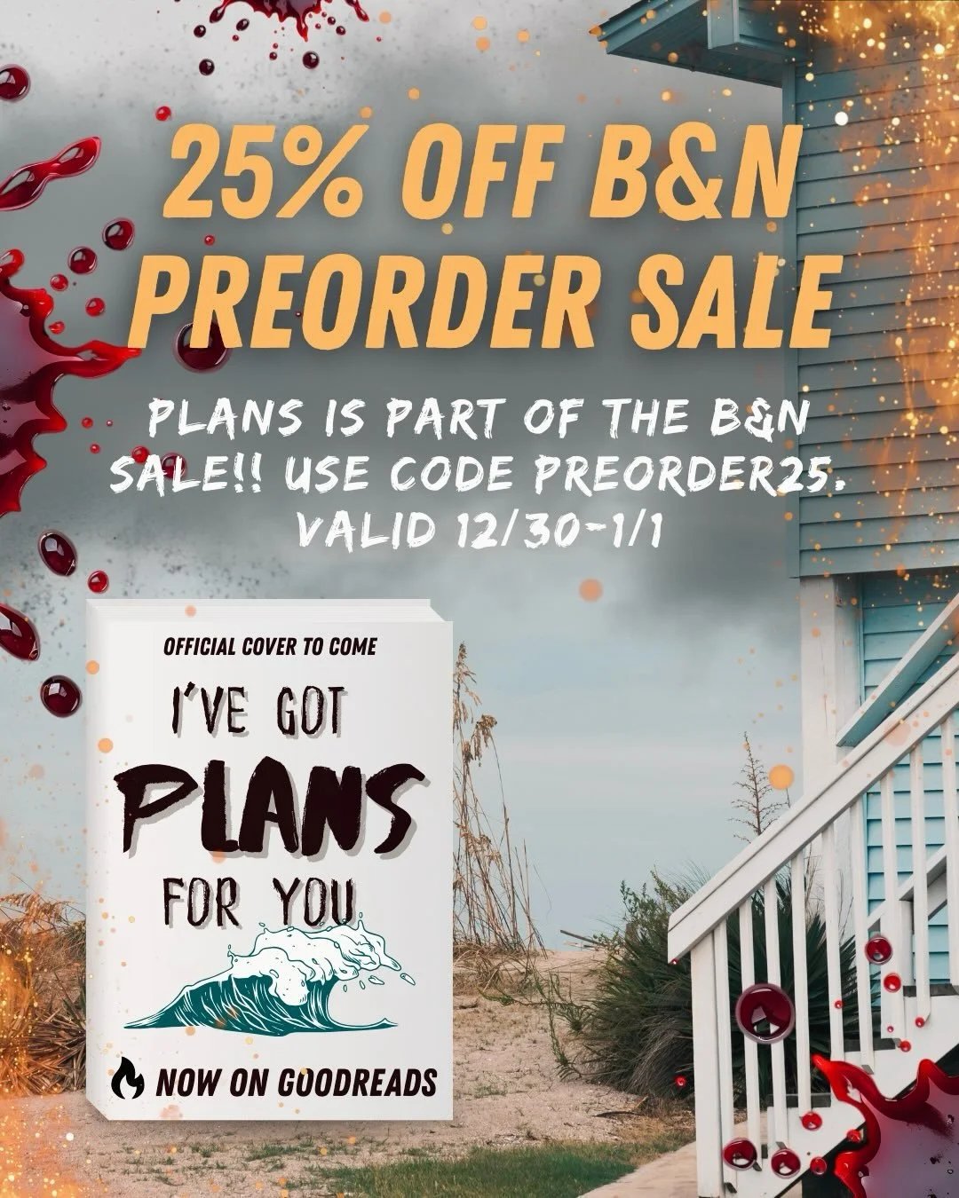 🌊☠️👙✍️ Wheeee my second book, I&rsquo;VE GOT PLANS FOR YOU, made it up onto retailer sites just in time for this Barnes &amp; Noble preorder sale to kick off 2026 &mdash; if you&rsquo;re snagging some upcoming books and want to include PLANS, it&rs