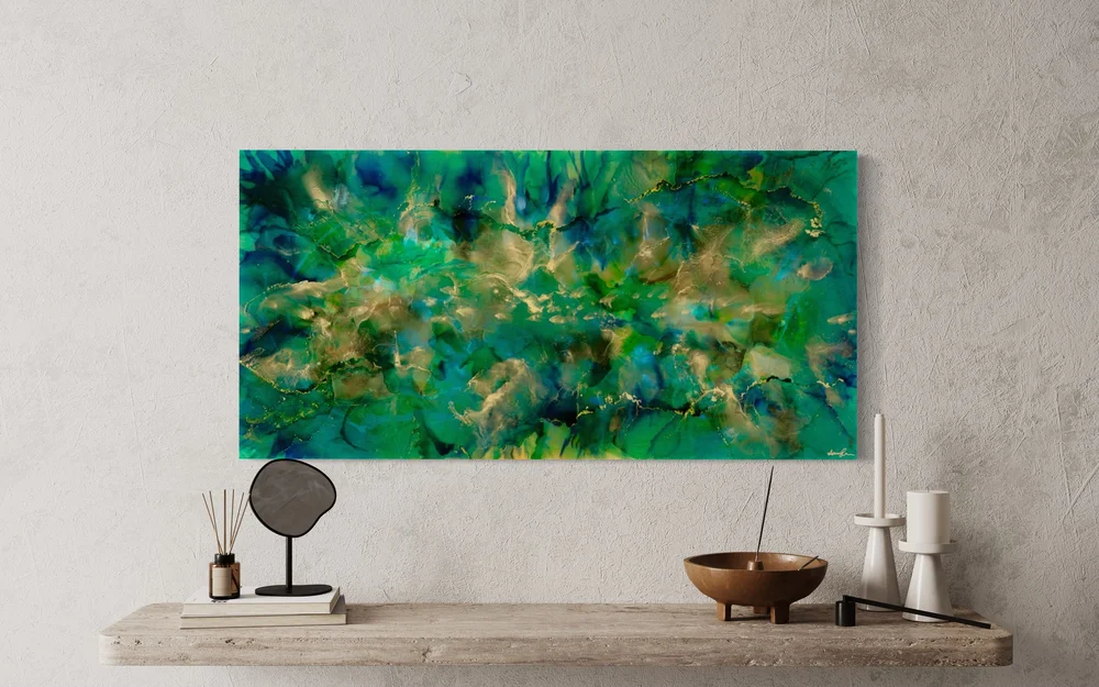 Veiled Luminosity: Goldfish in the Halocline (SOLD) — Blackcherry