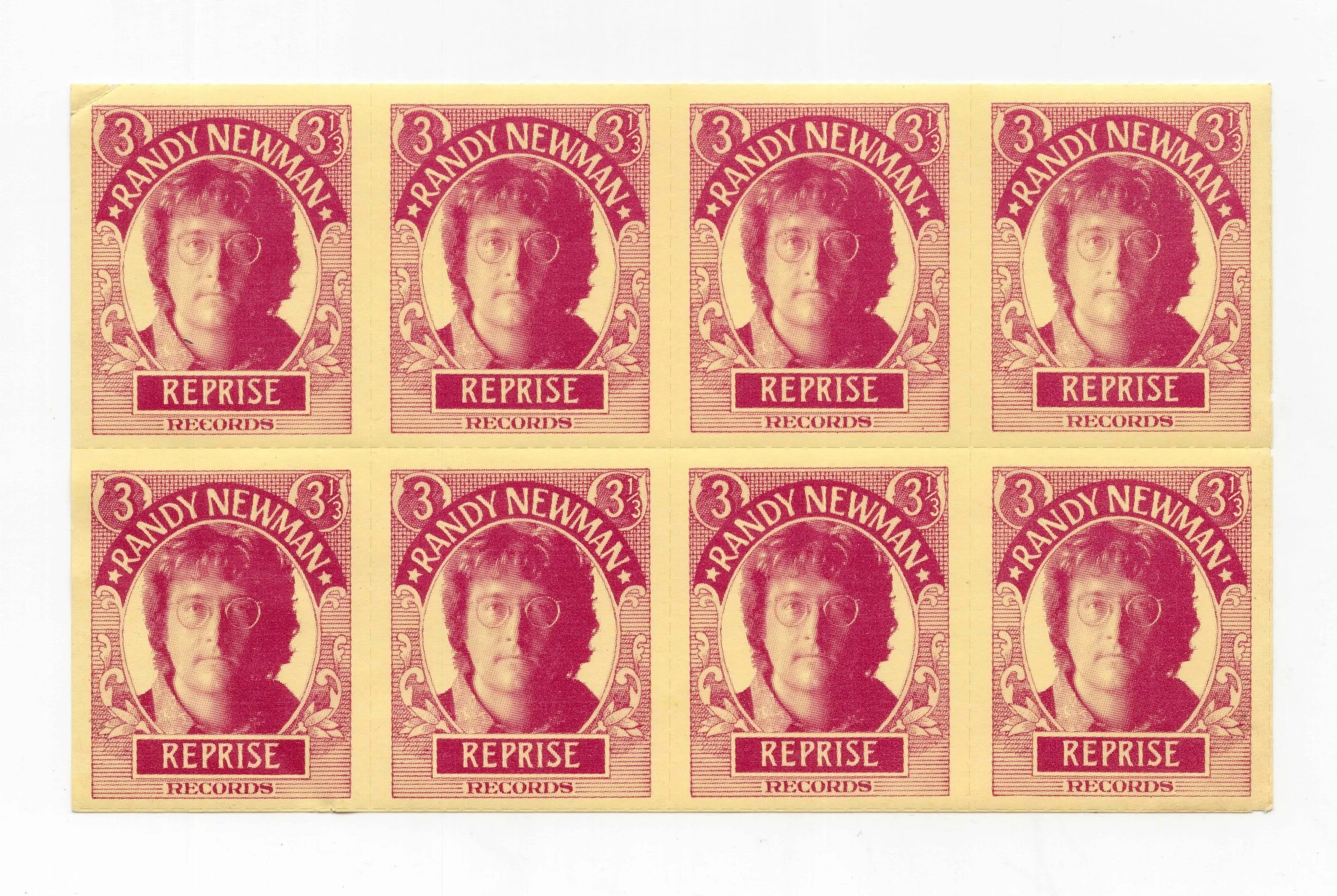 Randy Newman Reprise Records stamps ca. 1972.jpeg