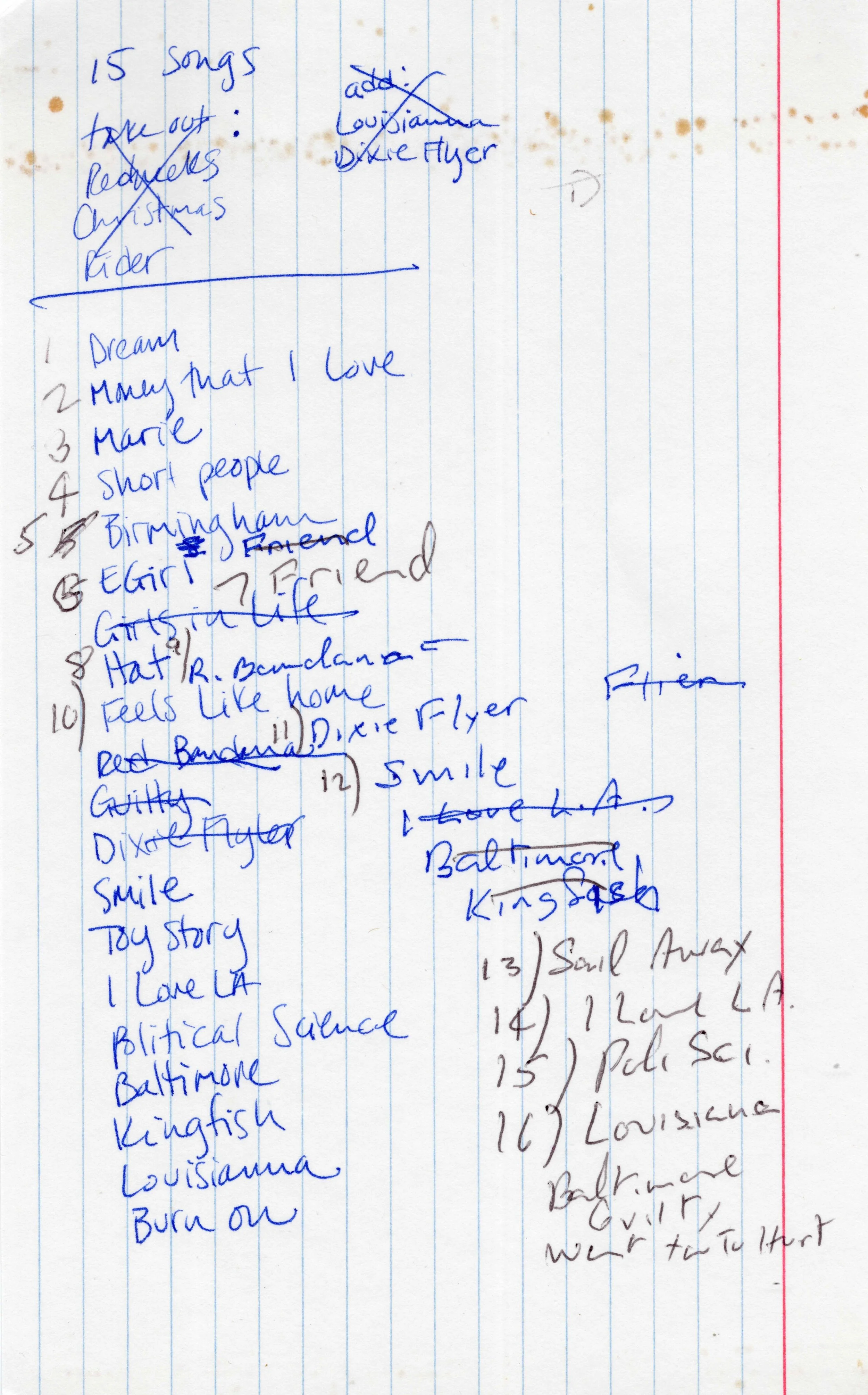 Randy Newman setlist. Undated. ca. 2000s.jpeg