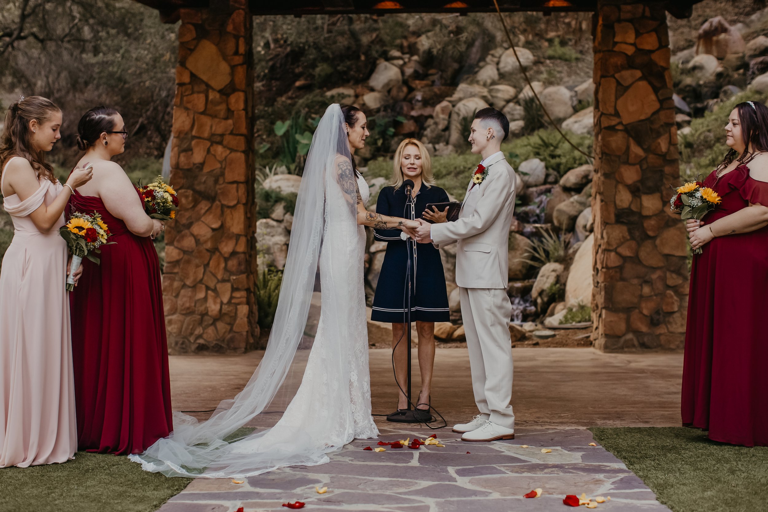 LGBTQ Wedding Ceremony at Pala Mesa Resort | By Southern California Wedding Photographer Jaide Welles
