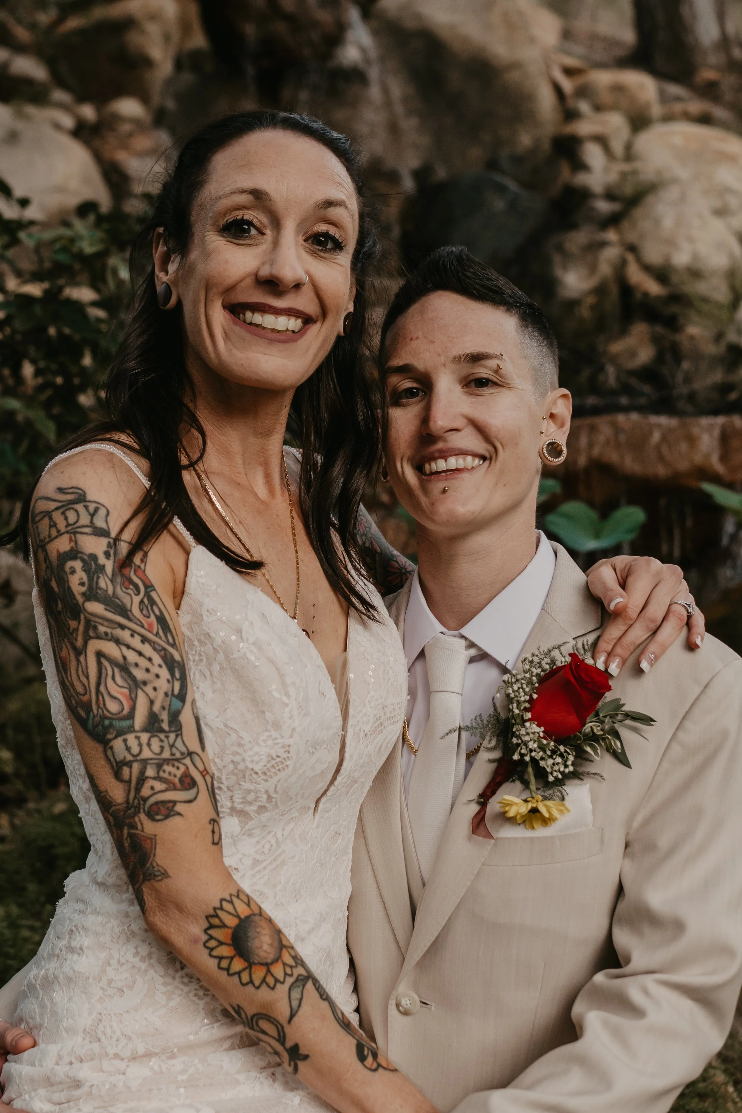 LGBTQ Bridal Portraits at the Pala Mesa Resort  | By Southern California Wedding Photographer Jaide Welles