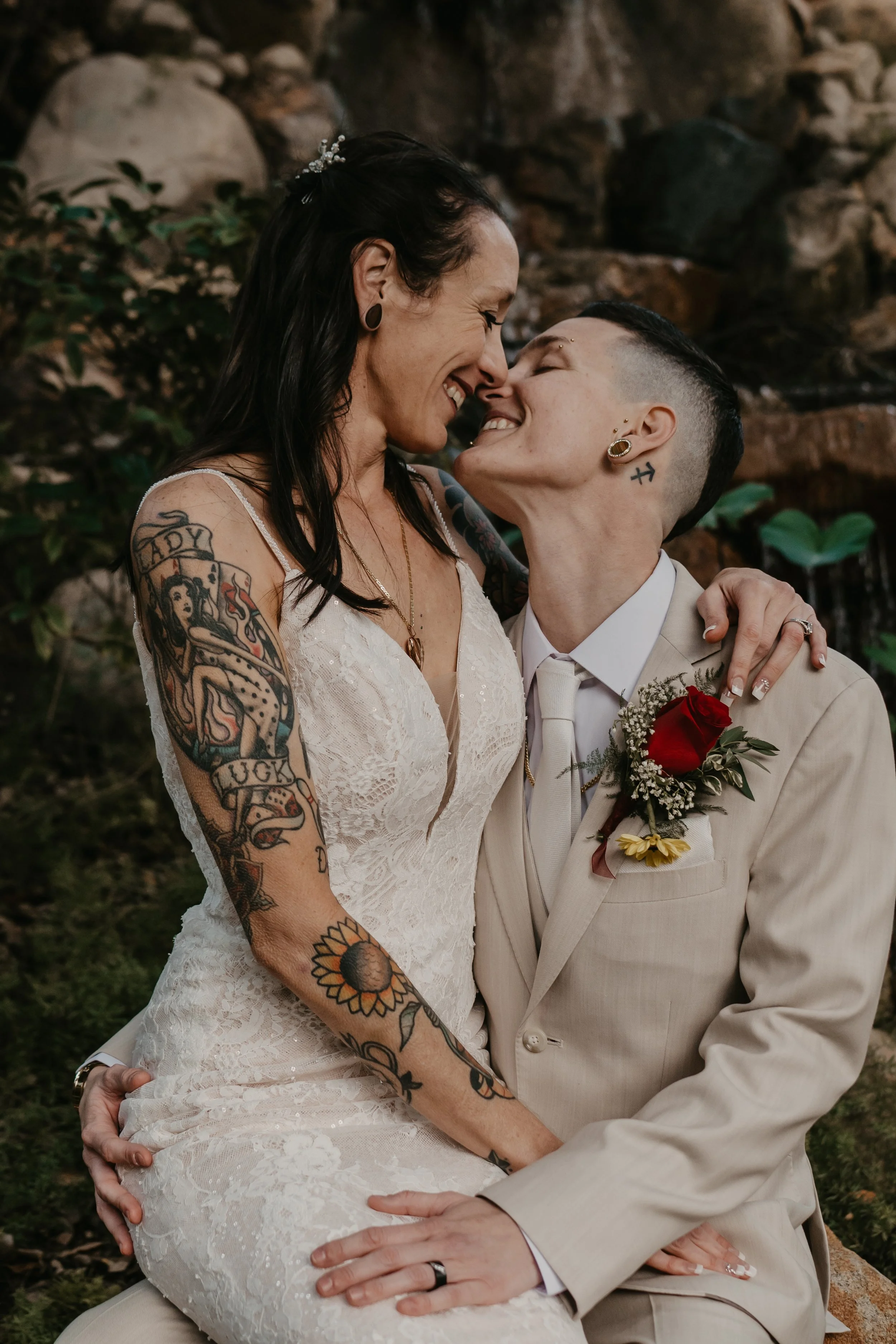 LGBTQ Bridal Portraits at the Pala Mesa Resort  | By Southern California Wedding Photographer Jaide Welles