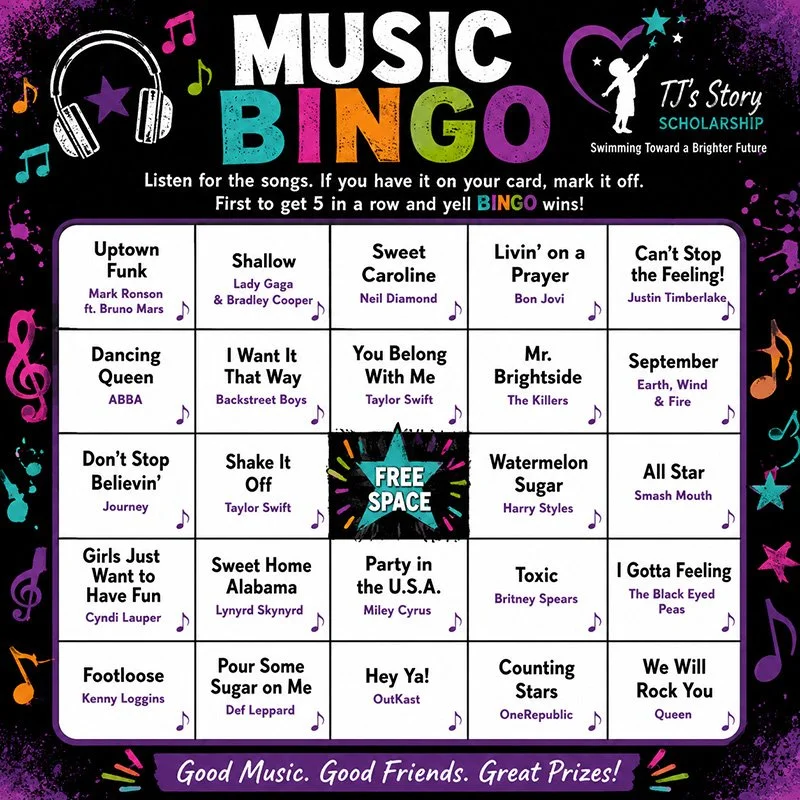 🎶 MUSIC BINGO! 🎶