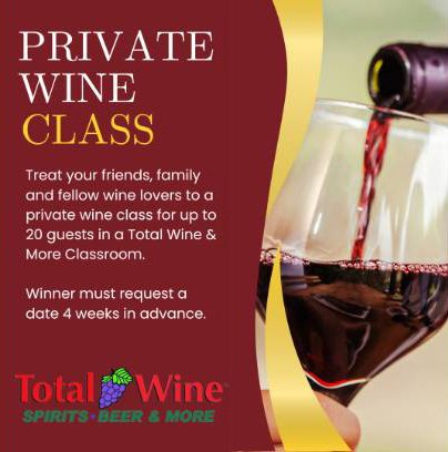 Total Wine Class. Item Number: 2. Category: Wine. Retail Value: $600