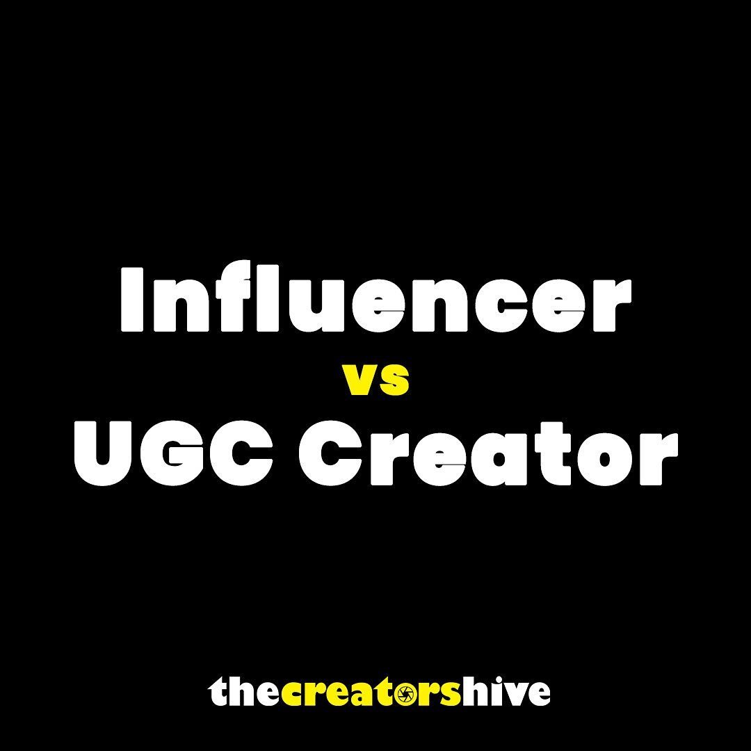 It&rsquo;s a question we get asked a lot&hellip;.

What&rsquo;s the difference between a UGC Creator and an Influencer?

They are two completely different things, and both have their advantages and disadvantages. 

While everyone wants to be an Influ