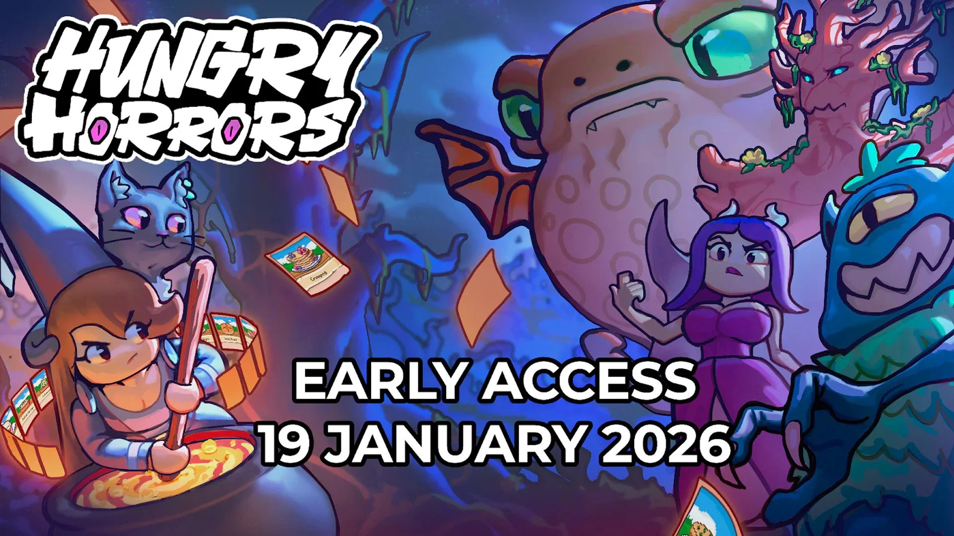 Hungry Horrors Serves Up Steam Early Access on 19 January 2026 [Press Release]