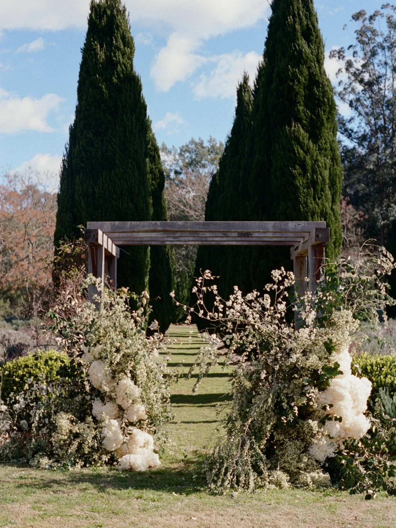 Lavender garden ceremony for our E&amp;S 💌 one of our forever favourites. 

Venue: @redleafwollombi 
Photographer &amp; Film: @houseoflucielove 
Florals: @ffoliar