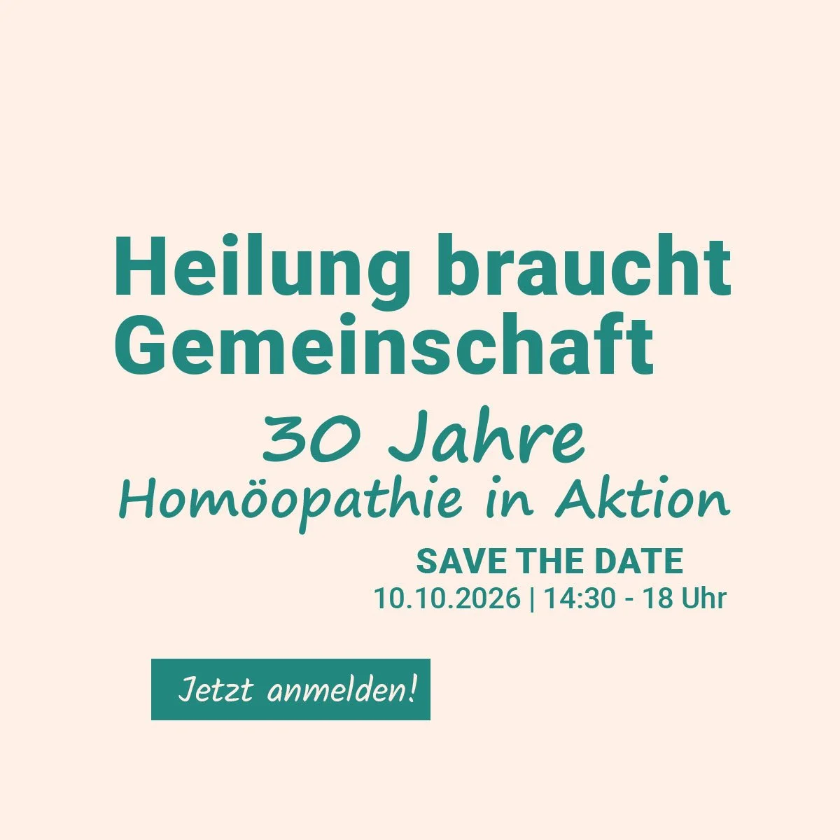 Großer Online-Kongress zum Jubiläum von Homöopathie in Aktion (HiA)
