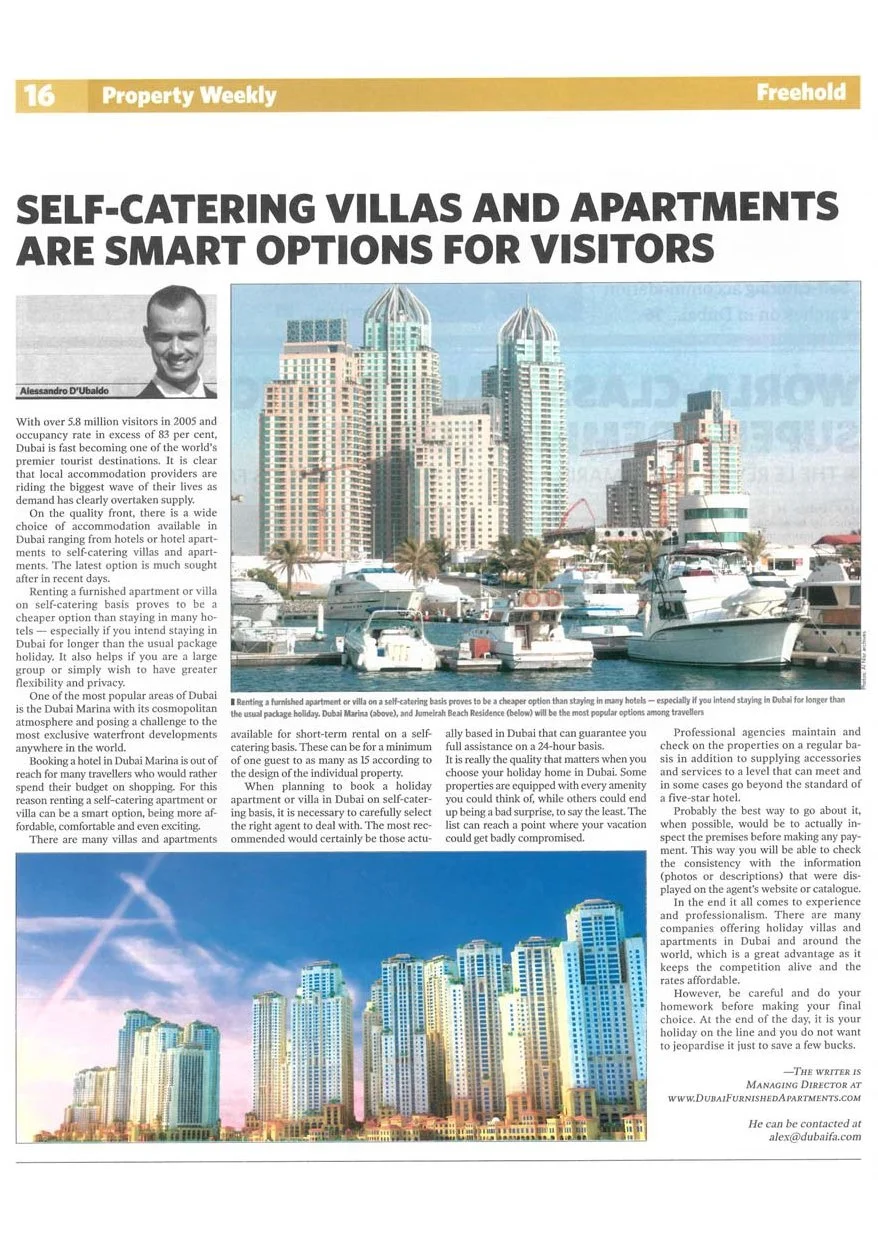 Self-Catering Villas and Apartments Are Smart Options for Visitors. Alessandro D'Ubaldo