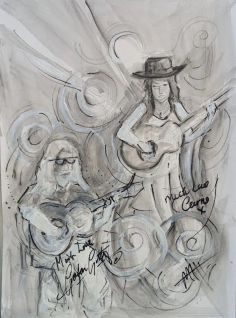 Gordon Gill Trap and Cari Martin (Signed Art Work) 