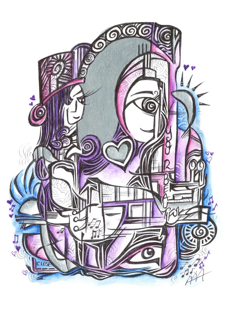 The woman in the mirror