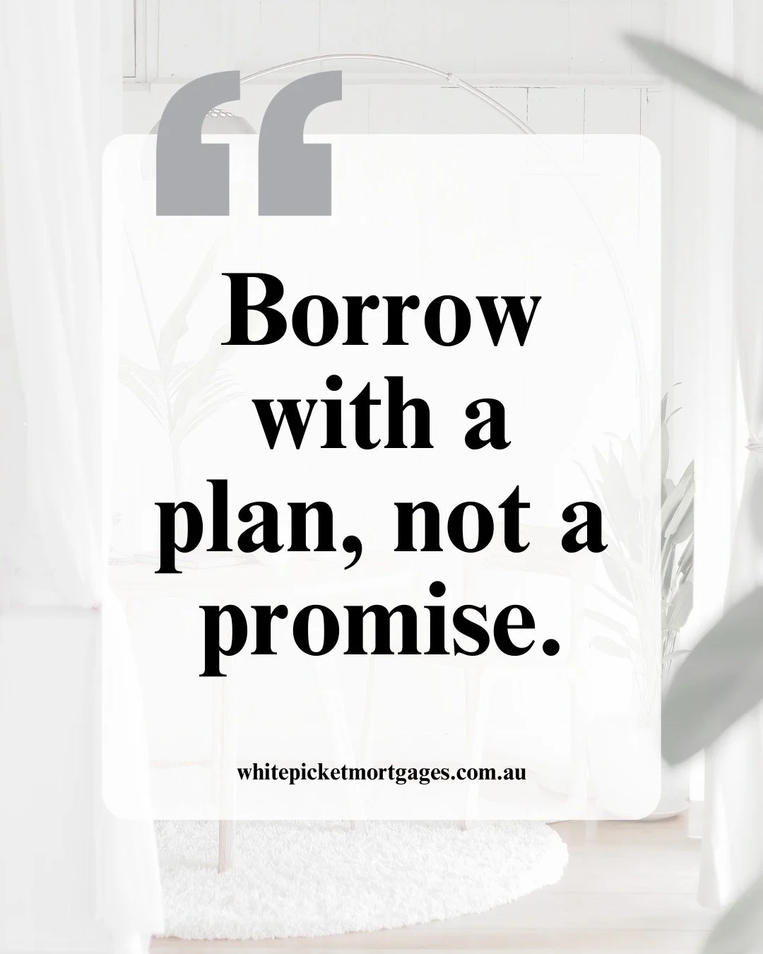 &ldquo;Borrow with a plan, not a promise.&rdquo;

Smart borrowing starts with strategy, not assumptions. Know your budget, understand your options, and plan for a secure financial future.

#Whitepicketmortgages #homeloans #mortgage #homeloanadvisers 