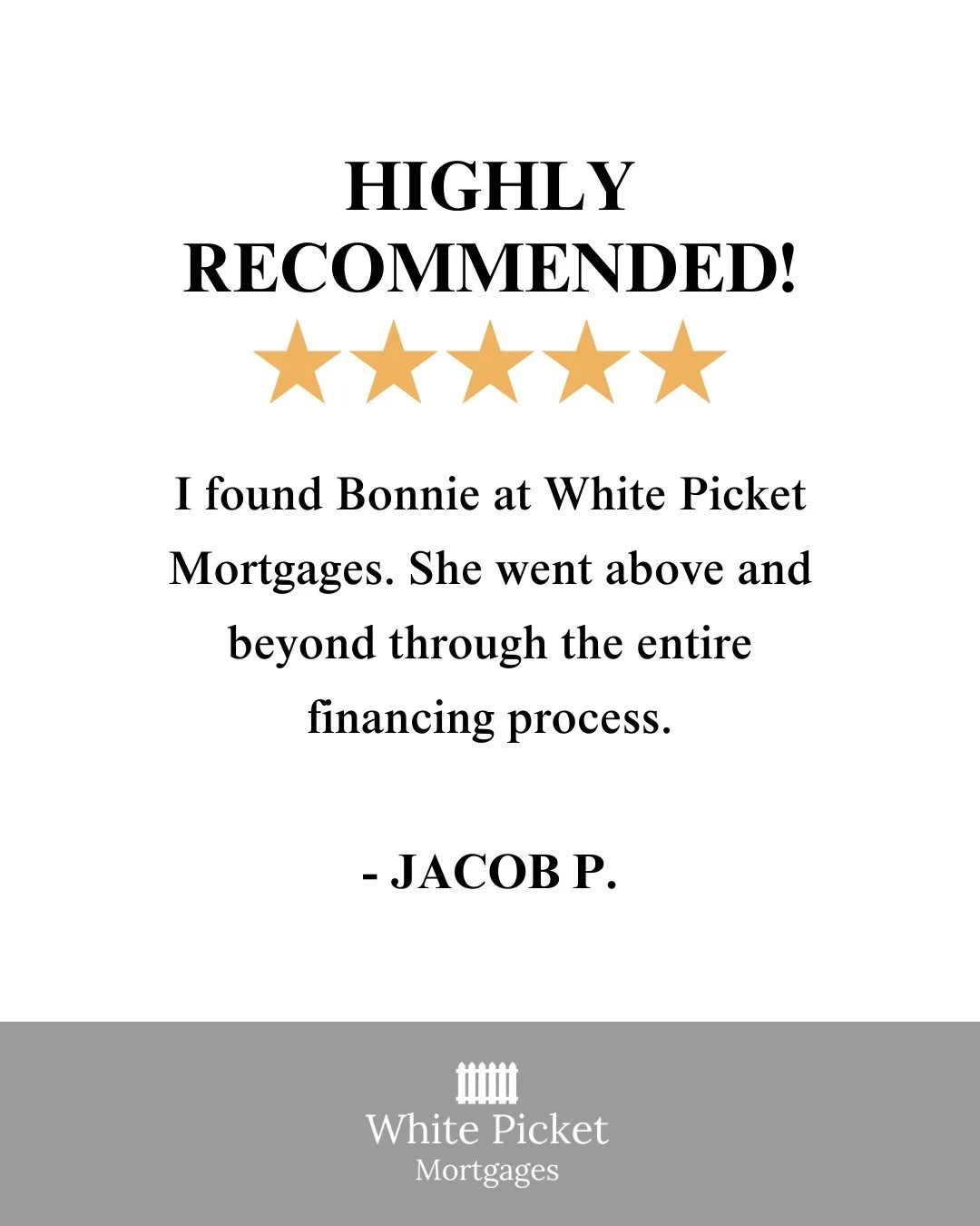 Thanks so much Jacob, we really appreciate your kind words.

It was a pleasure helping you through the process and we are glad we could make it a smooth experience for you.

#Whitepicketmortgages #homeloans #mortgage #homeloanadvisers #homebuyer #aus