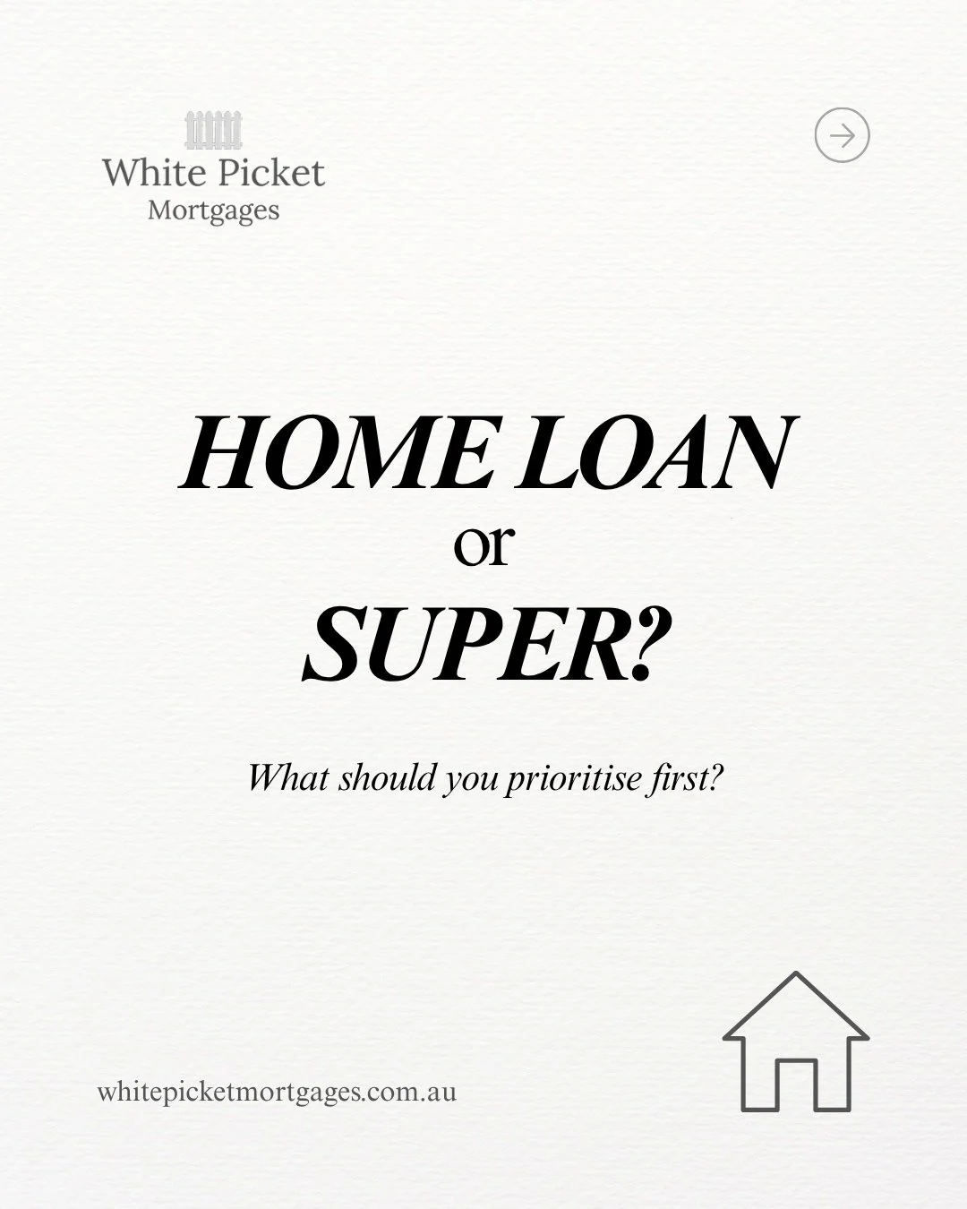 Should you focus on paying off your home loan or building your super?

It is a common question, and the answer is not always straightforward. The right strategy often comes down to your stage of life, your income, and how your loan compares to what y