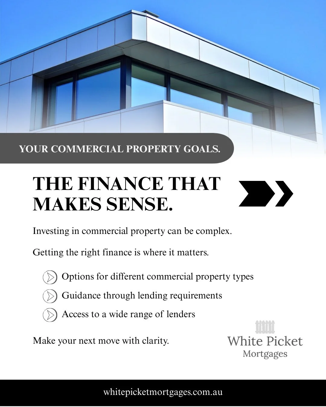 Thinking about investing in commercial property?

Commercial lending can be complex, but the right guidance can make the process clearer and more manageable. From understanding lender requirements to structuring the loan, it is about setting things u