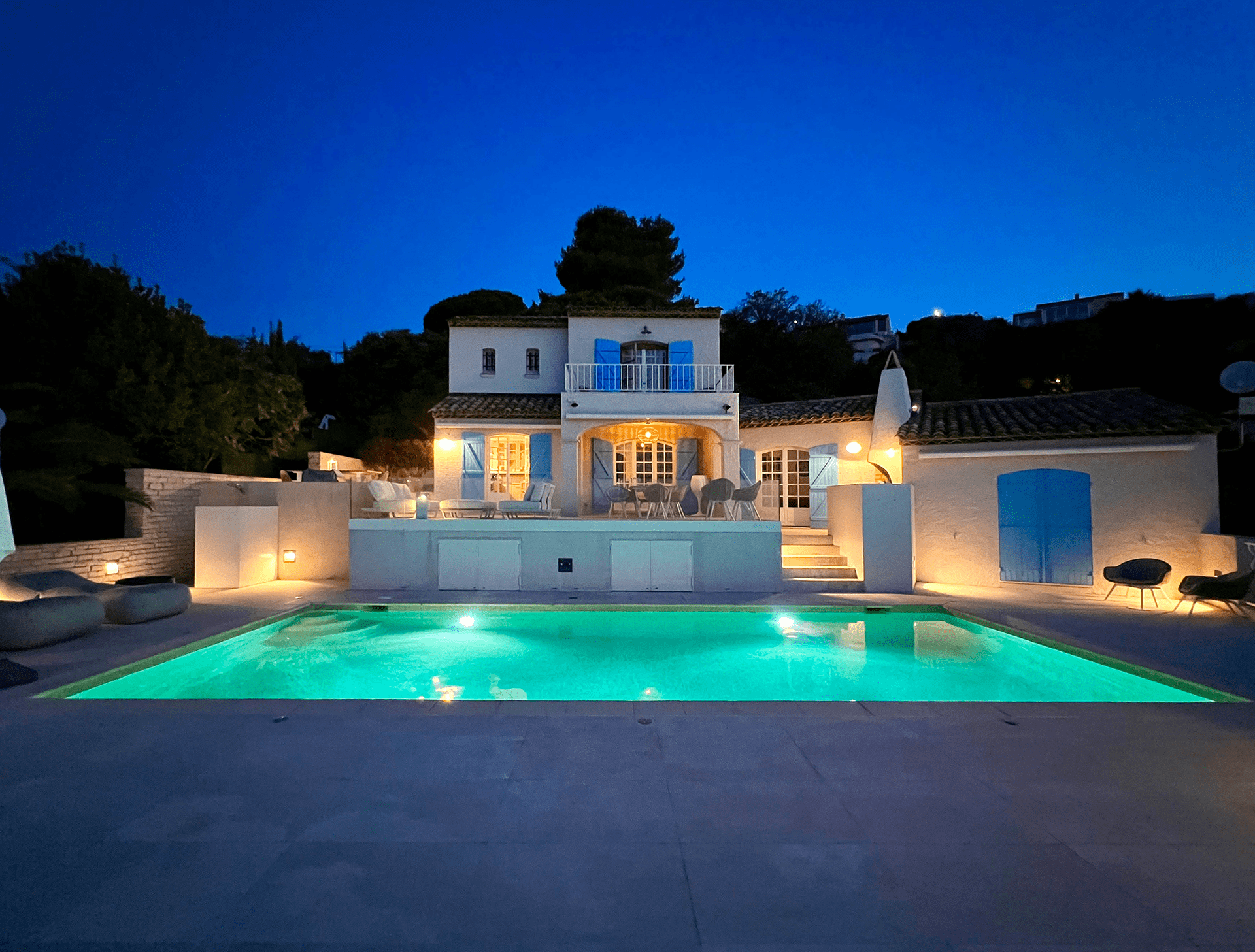 Villa Insieme buitenkant met zwembad