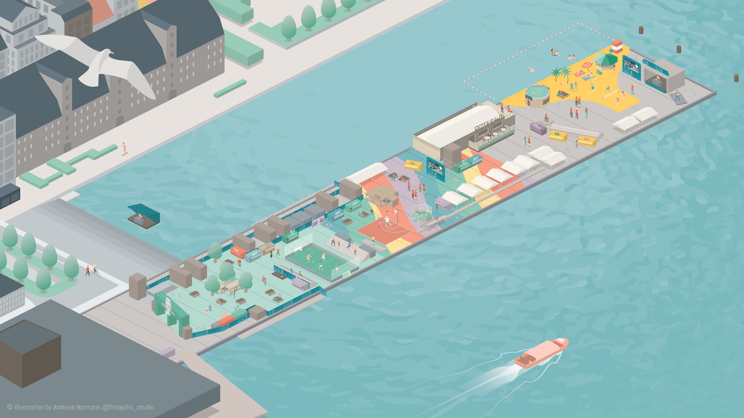 Kombinerede stemnings- og oversigtskort til DBU og DGI i forbindelse med EURO 2020