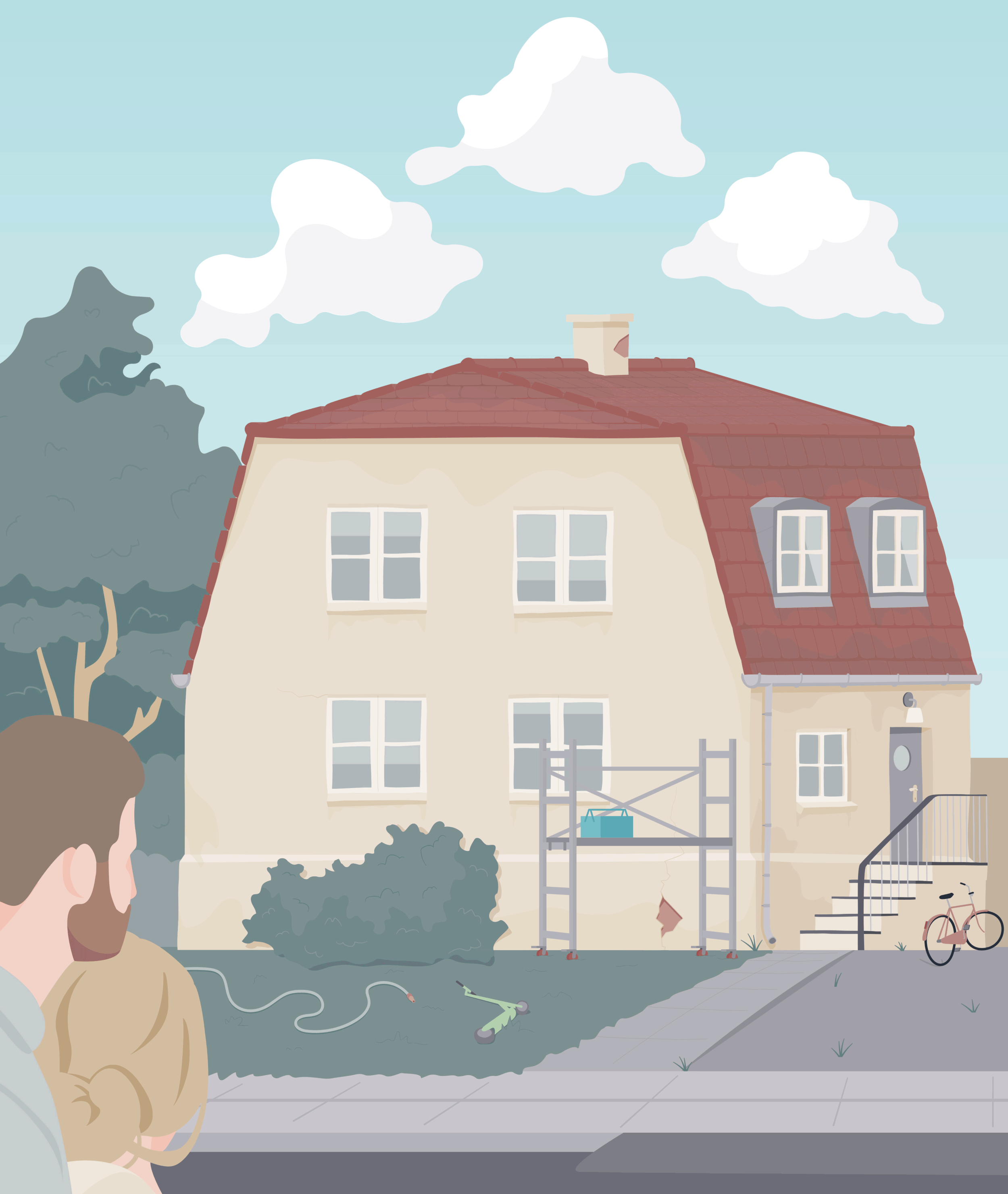 Huset bruges i den rapport, som parret får til at visualisere deres svar ifht. hvordan de hverisær føler det går med forskellige dele af parforholdet