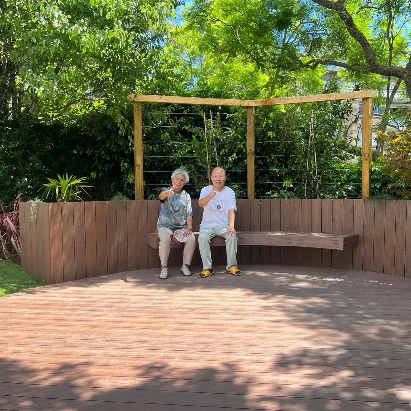 All Smiles Around Here 😁
🌱 Swipe for More Pics of The Finished Result on Our Latest Project 

#landscaping #sydneylandscaper #deck #backyardtransformation #thetornadoteam