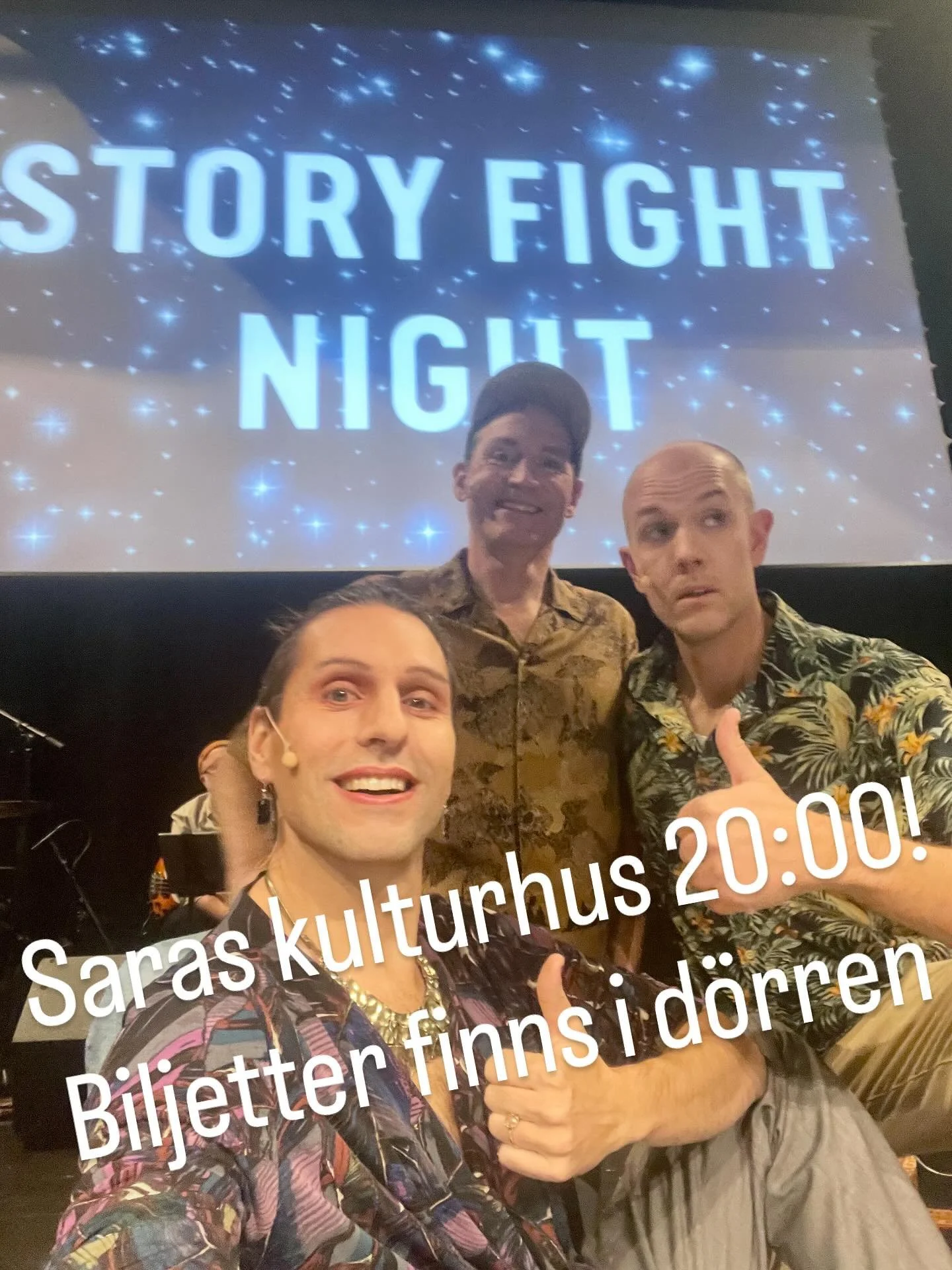 Vi gästar @vasterbottensteatern för Berättarimpro på Saras kulturhus ikväll!