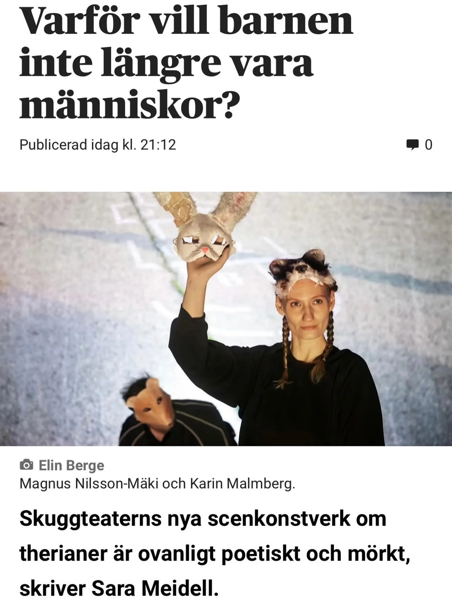 Hurra! Recension! L&auml;s i V&auml;sterbottens-Kuriren! 🐾