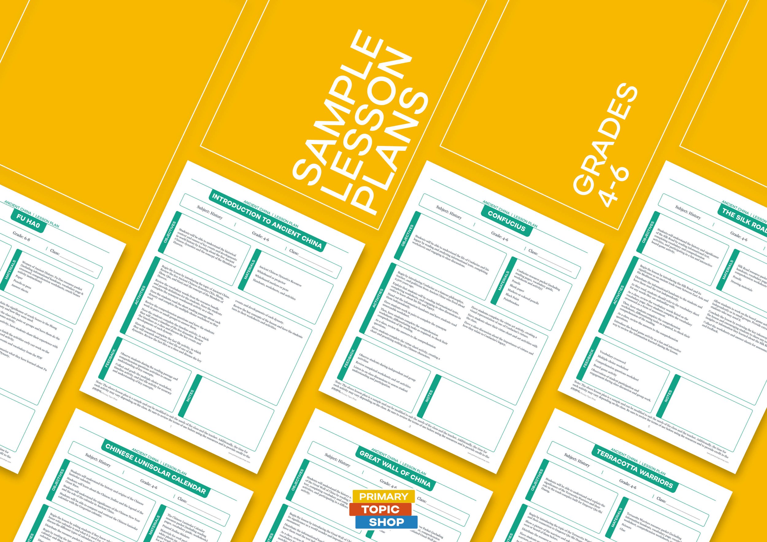 Sample Lesson Plans for Ancient China (Grades 4-6)