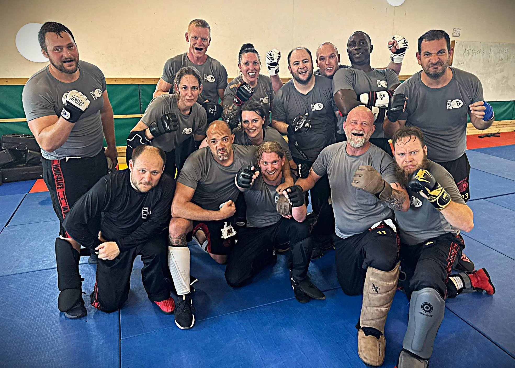 Group photo celebrating the end of a hard grading!