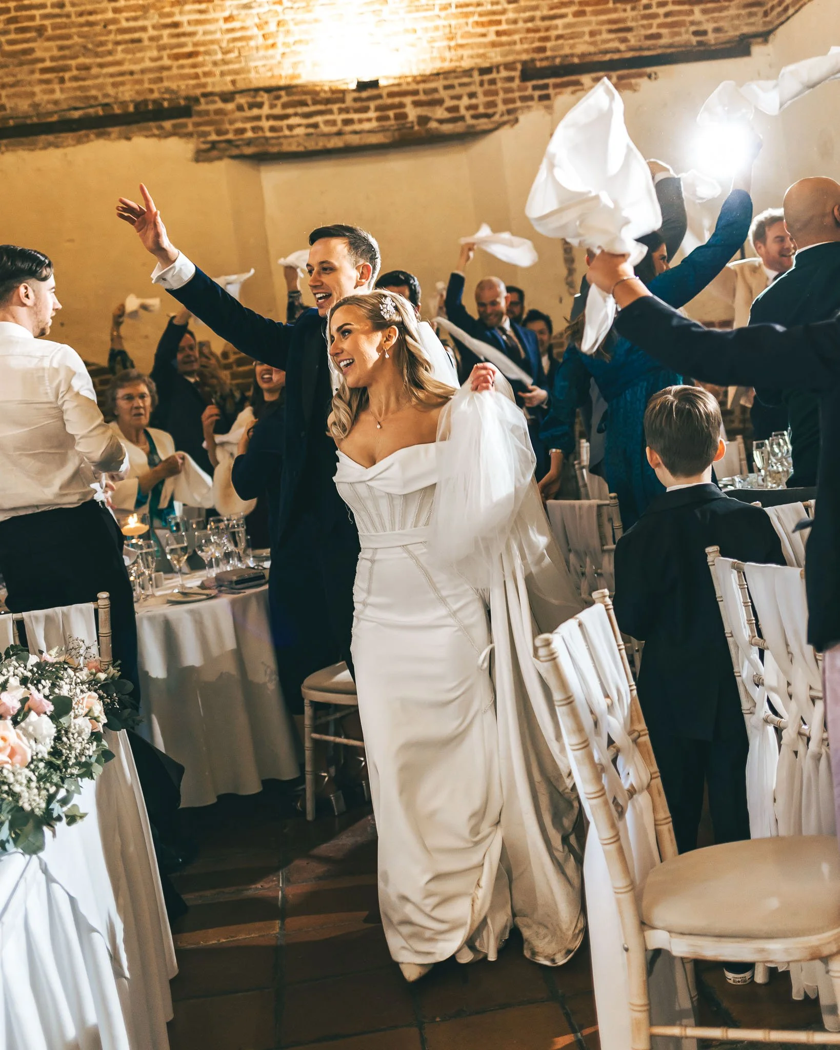 An image from a luxury UK wedding, captured by a wedding photography and videography team from Luke Batchelor Productions.