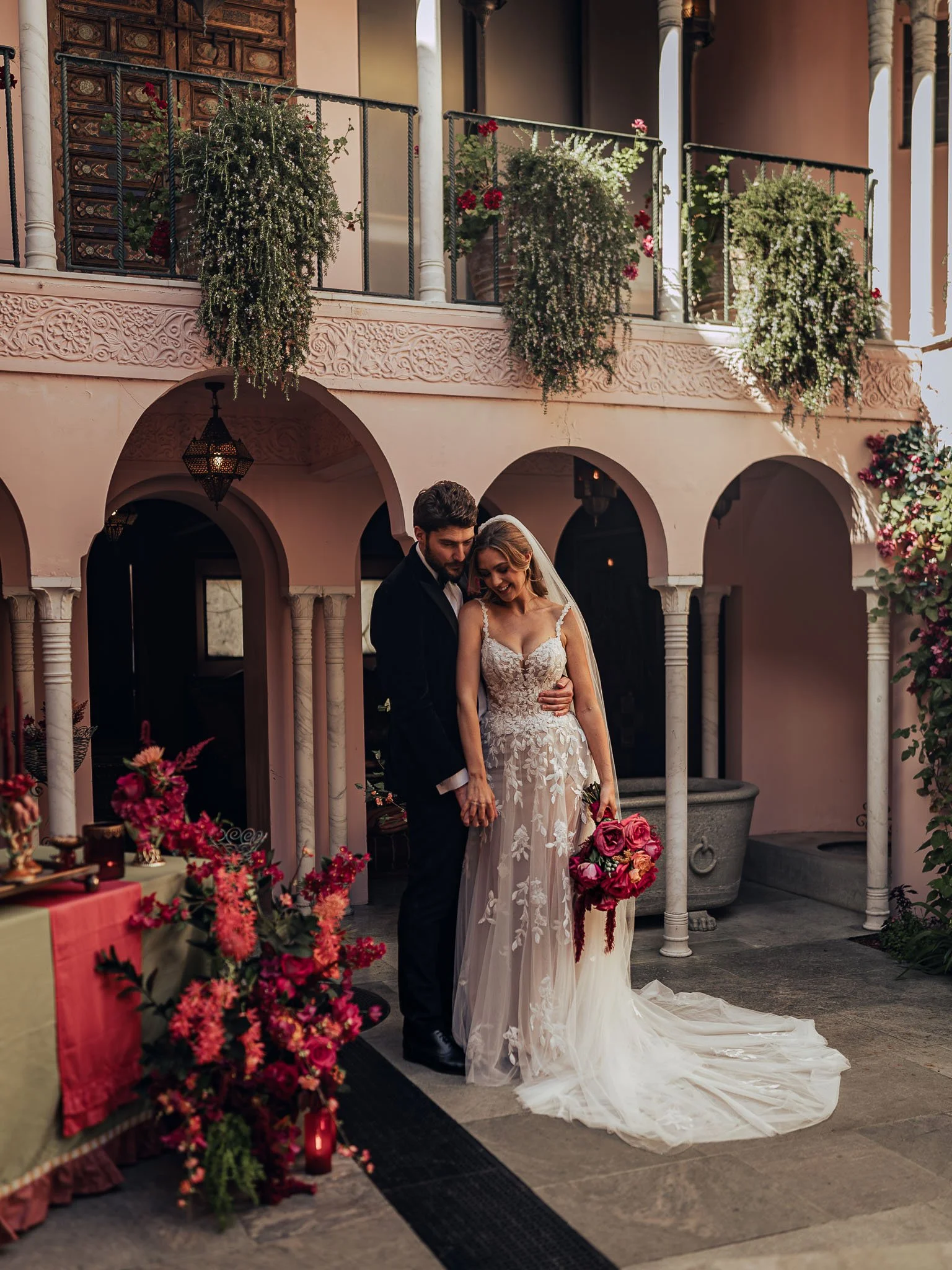 A wedding videography shot from a luxury black-tie wedding at Port Lympne Hotel, captured by videographer Luke Batchelor Productions.