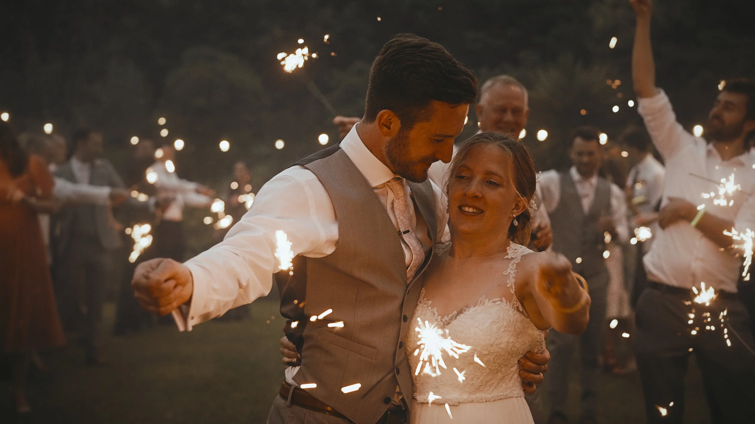 An image of a wedding in Norfolk, captured by wedding videographer Luke Batchelor Productions.