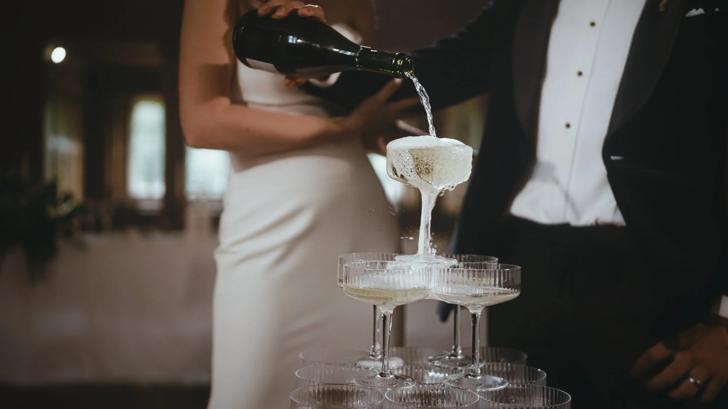 A shot from a wedding at Balcombe Place in Sussex, captured by wedding videographer Luke Batchelor Productions.