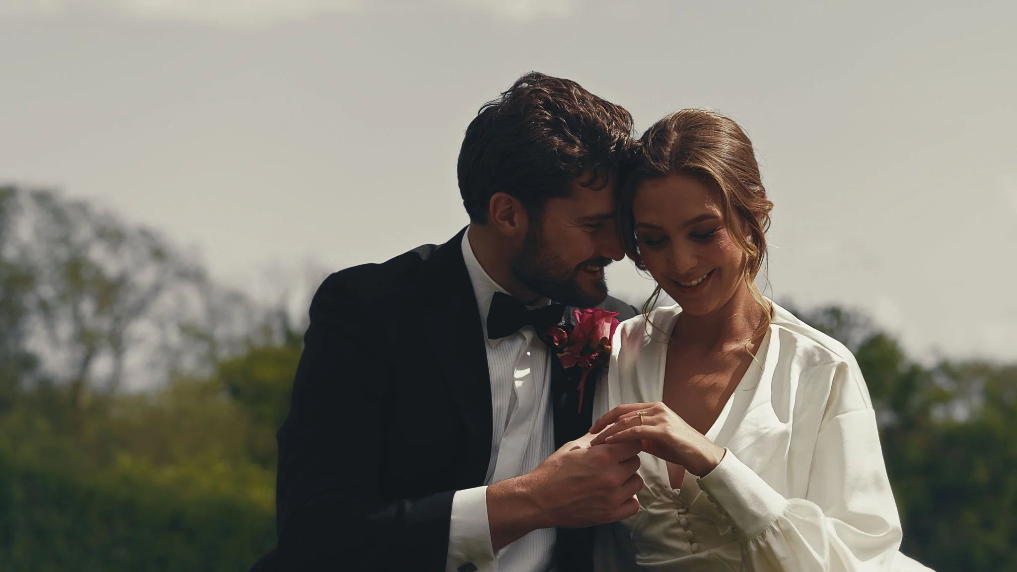 A wedding videography shot from a luxury black-tie wedding at Port Lympne Hotel, captured by videographer Luke Batchelor Productions.