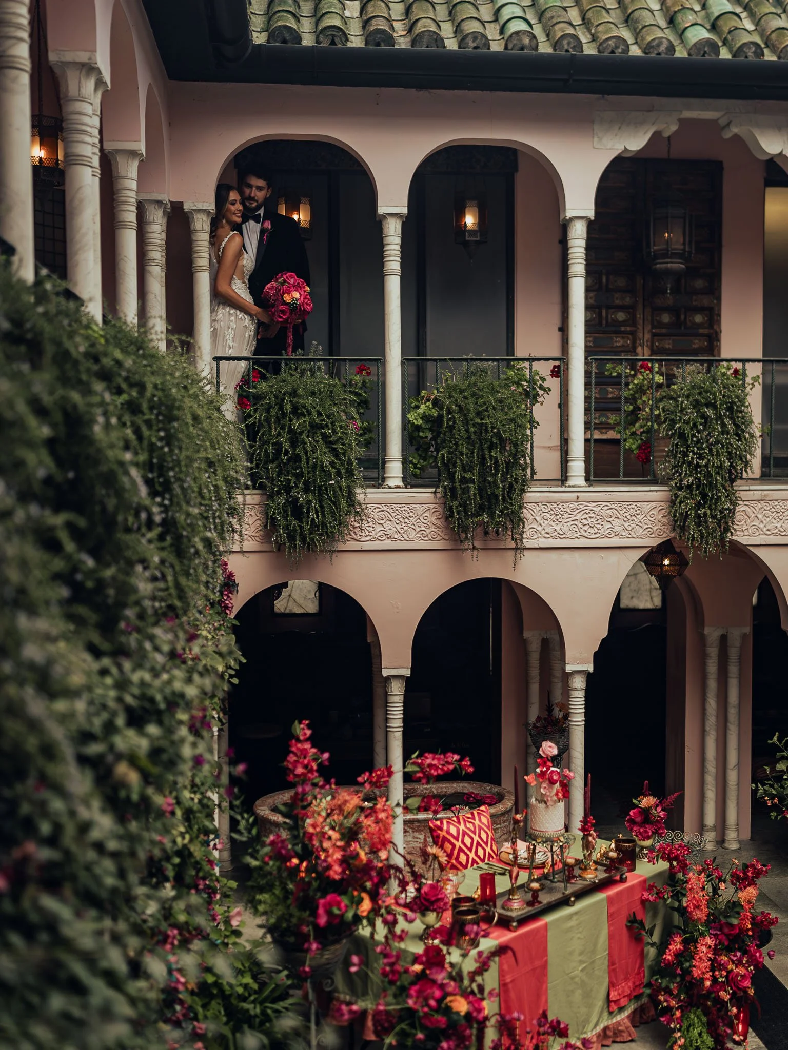 A wedding videography shot from a luxury black-tie wedding at Port Lympne Hotel, captured by videographer Luke Batchelor Productions.