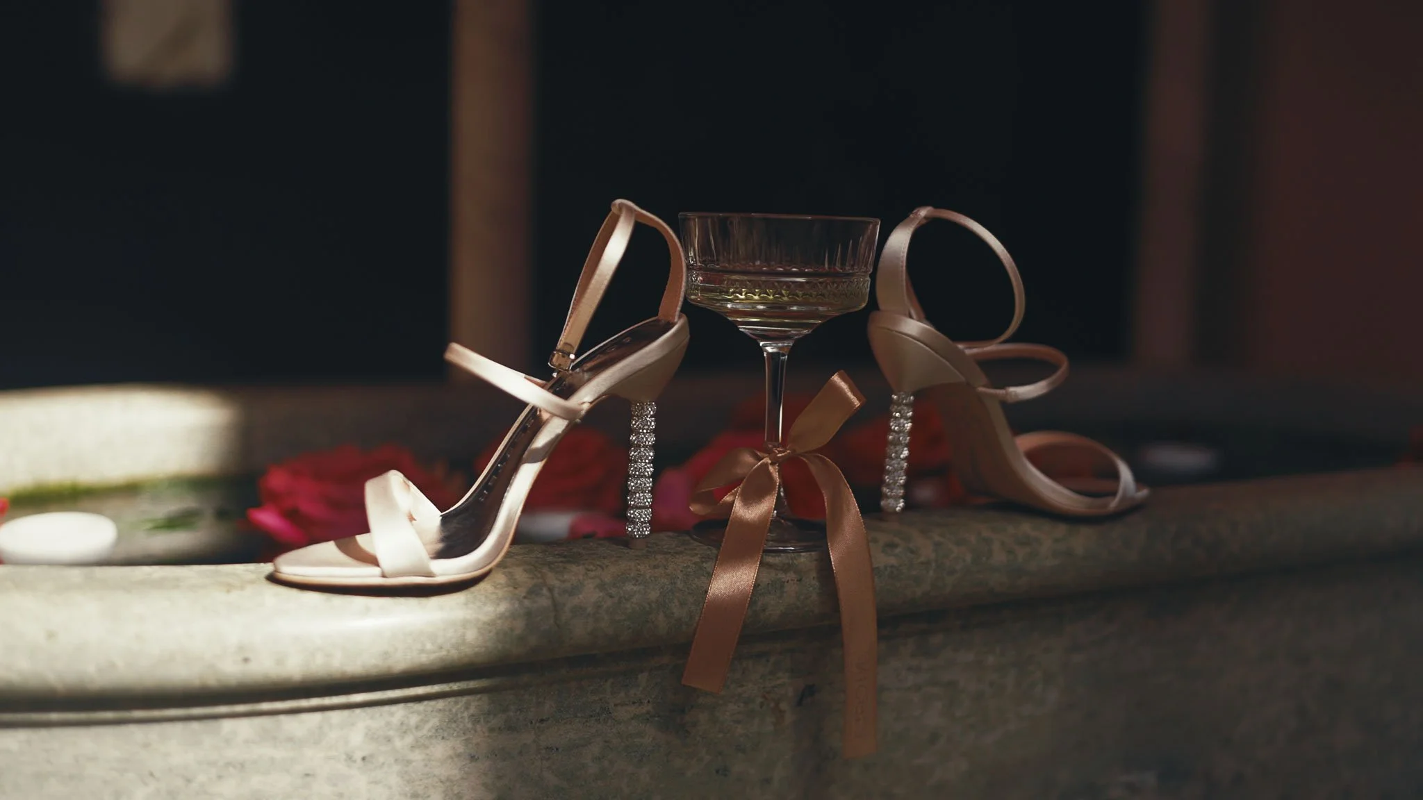 A wedding videography shot from a luxury black-tie wedding at Port Lympne Hotel, captured by videographer Luke Batchelor Productions.