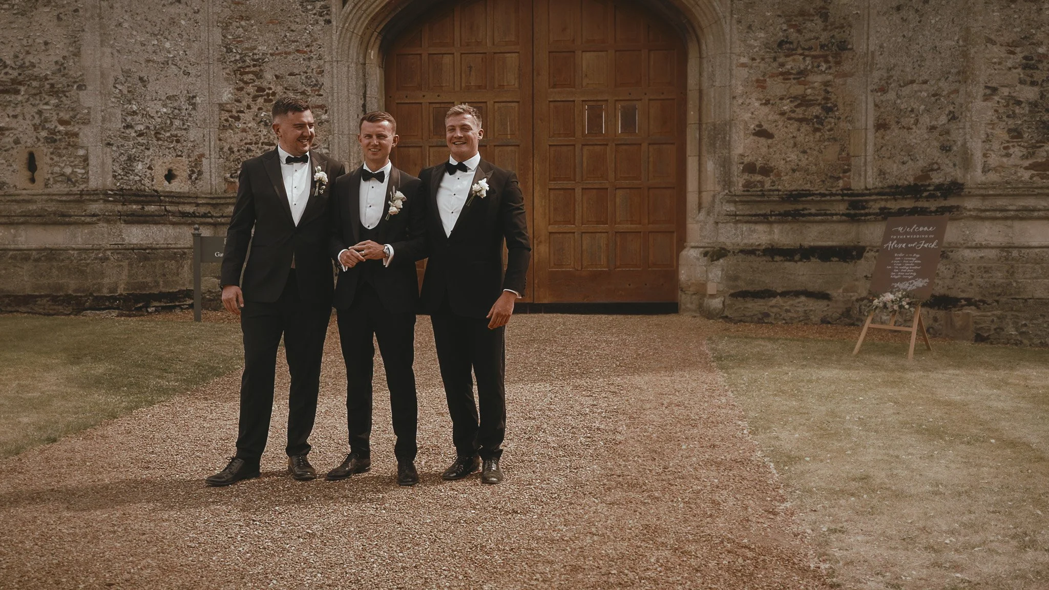 An image of a wedding in Norfolk, captured by wedding videographer Luke Batchelor Productions.