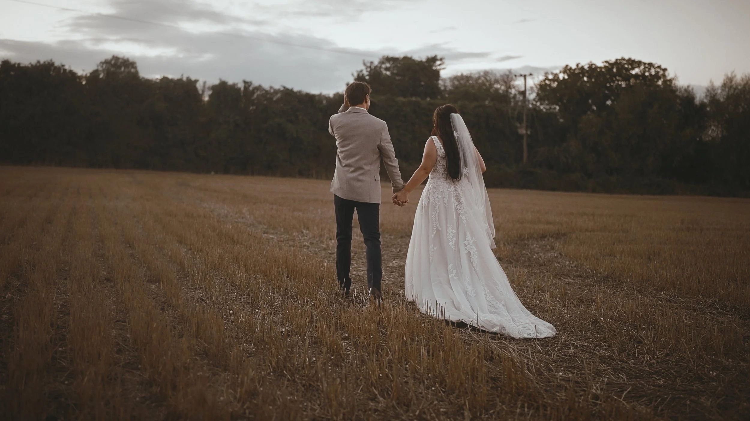 An image of a wedding at Winters Barns, captured by Kent wedding videographer Luke Batchelor Productions.