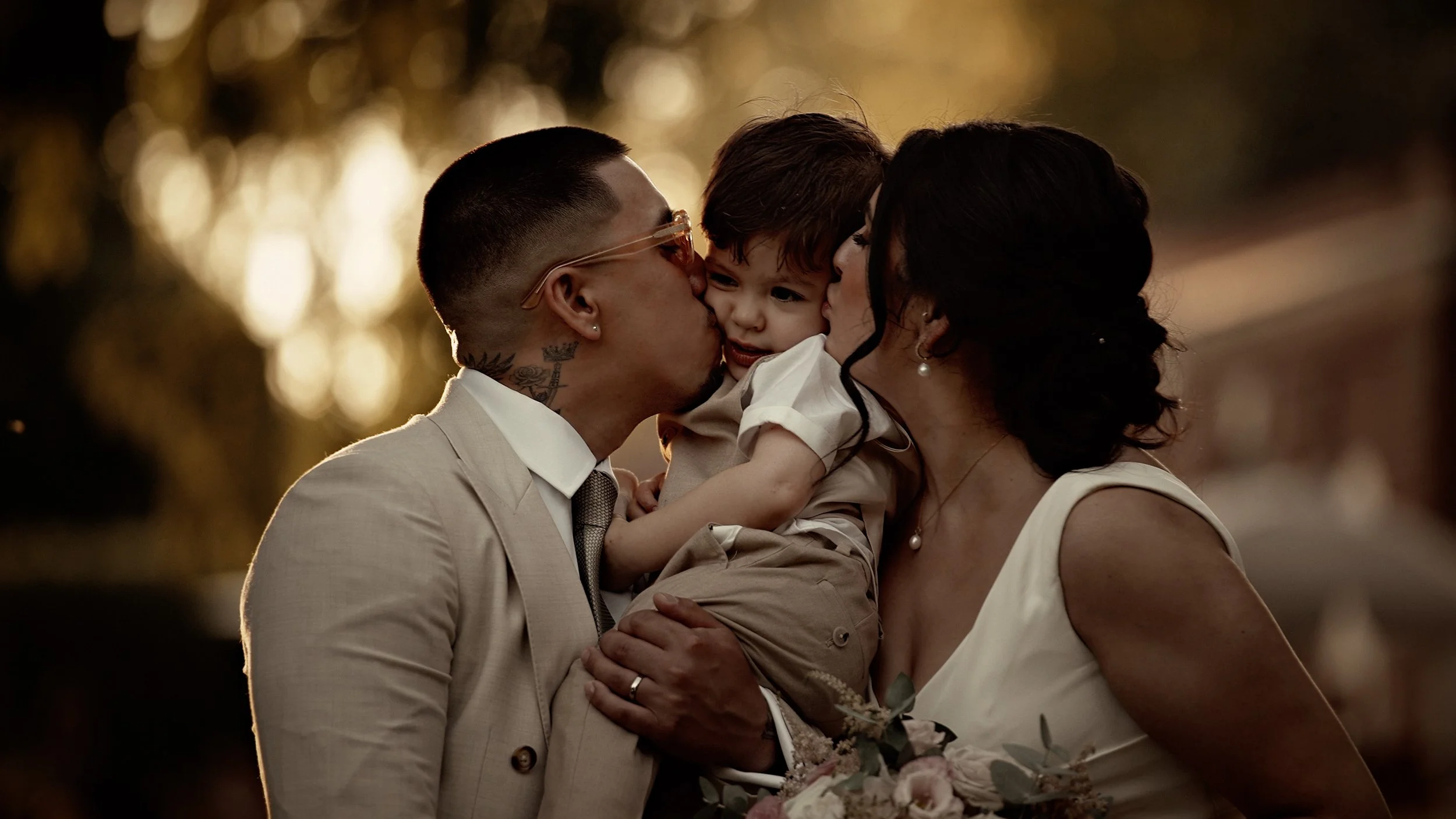 Summer drinks reception atmosphere at The Orangery Maidstone following a lakeside ceremony