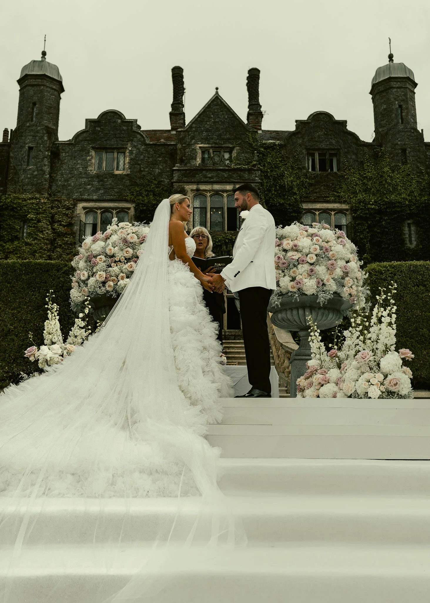 A luxury Eastwell Manor wedding, filmed and photographed by Kent wedding videographer Luke Batchelor Productions.