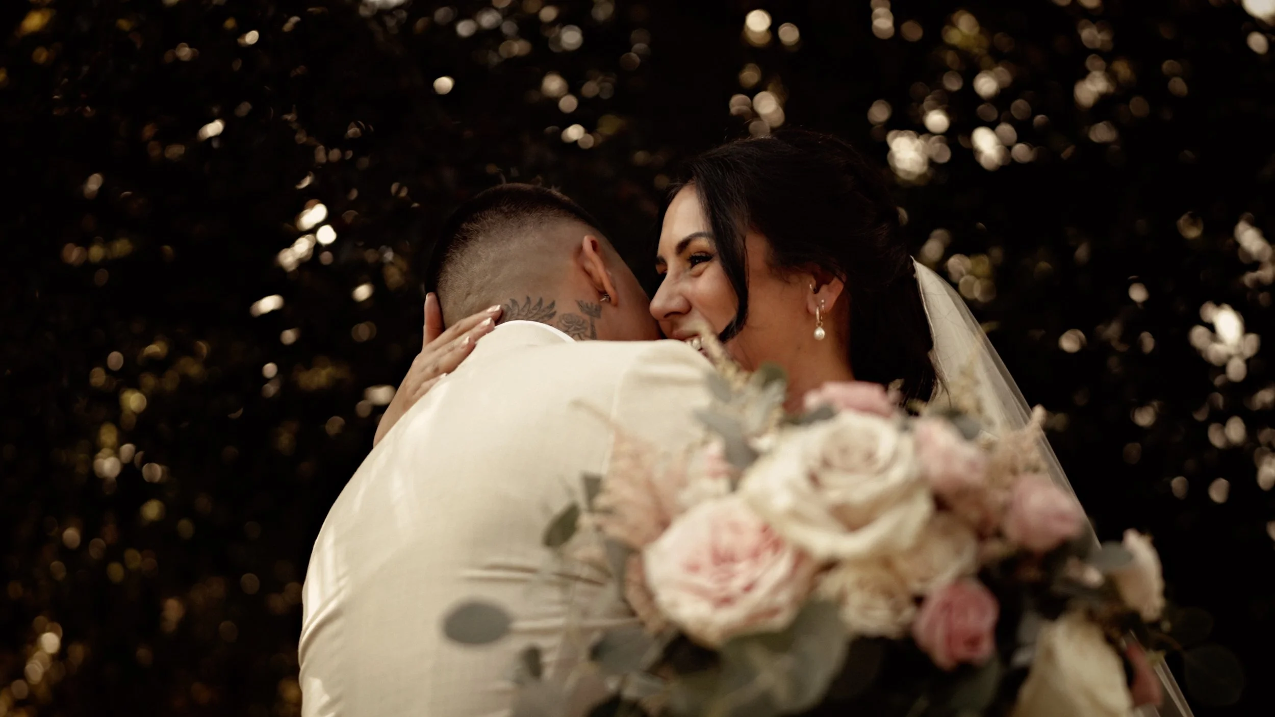 An intimate moment between a bride and groom at The Lapa at The Orangery Maidstone