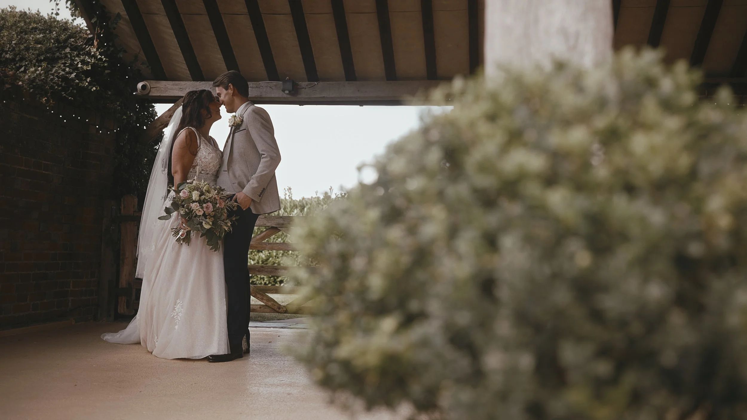 An image of a wedding at Winters Barns, captured by Kent wedding videographer Luke Batchelor Productions.