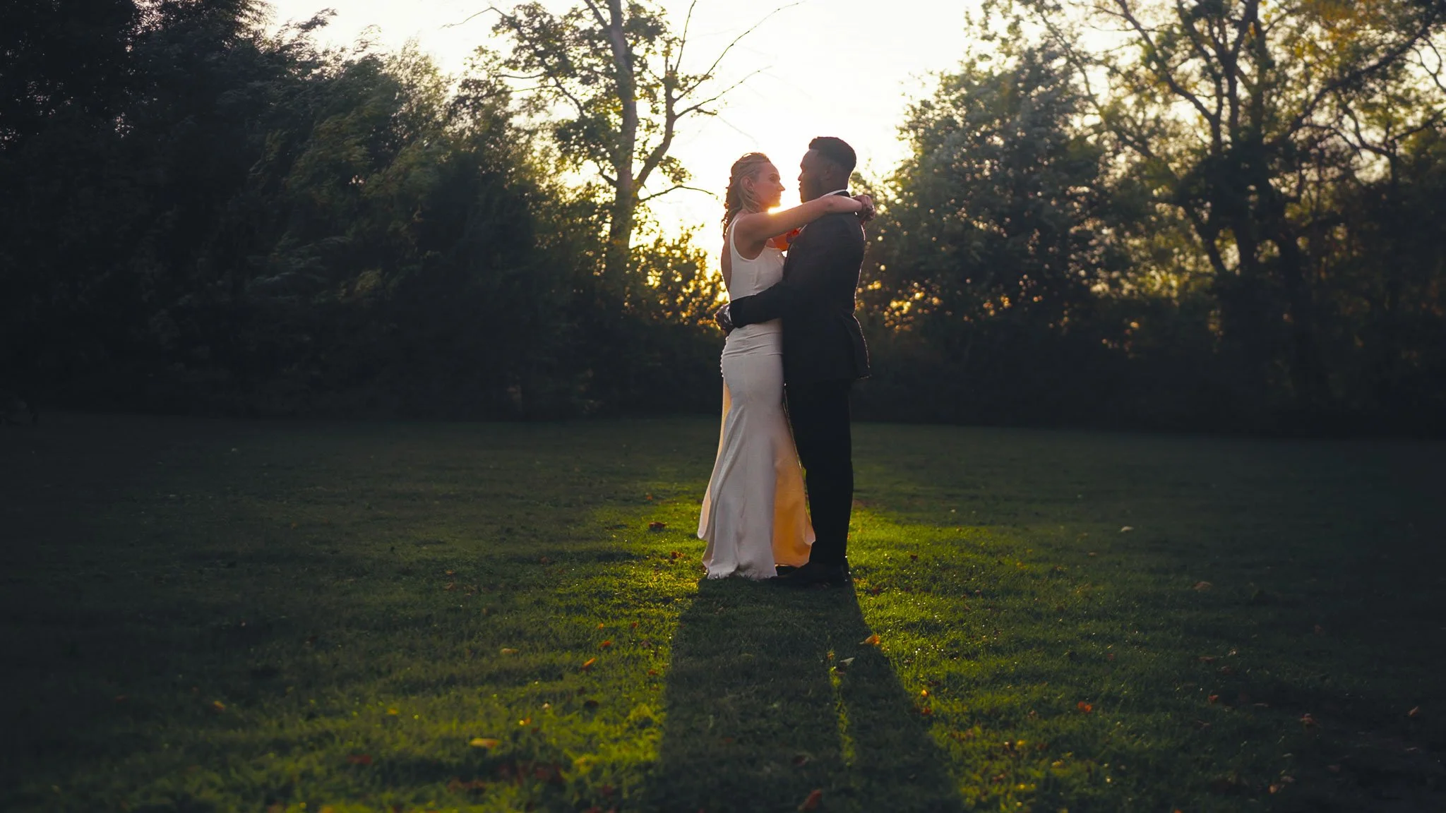A cinematic wedding videography shot from an Oxfordshire wedding, captured by videographer Luke Batchelor Productions.