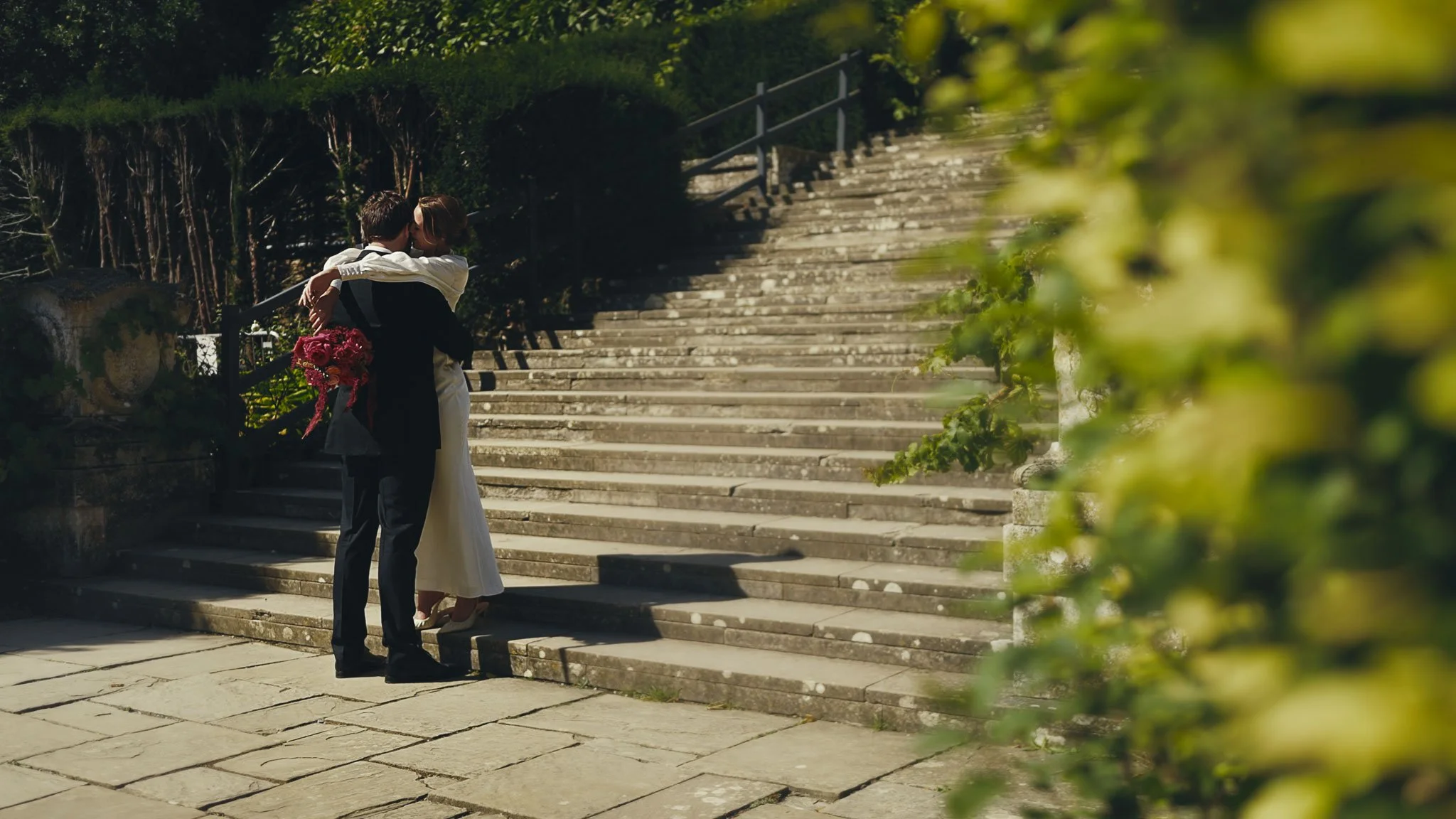 A wedding videography shot from a luxury black-tie wedding at Port Lympne Hotel, captured by videographer Luke Batchelor Productions.