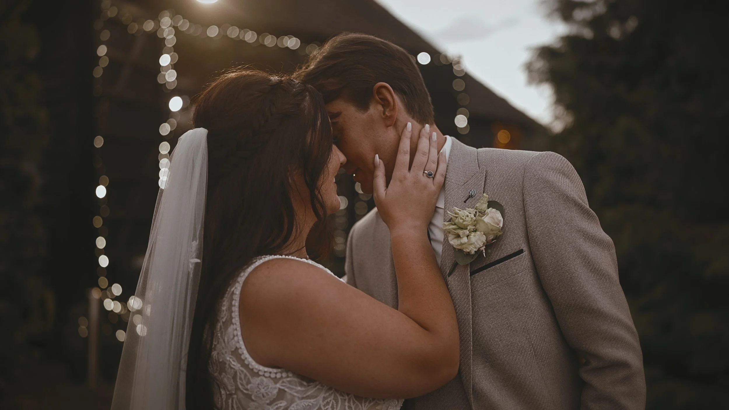 An image of a wedding at Winters Barns, captured by Kent wedding videographer Luke Batchelor Productions.